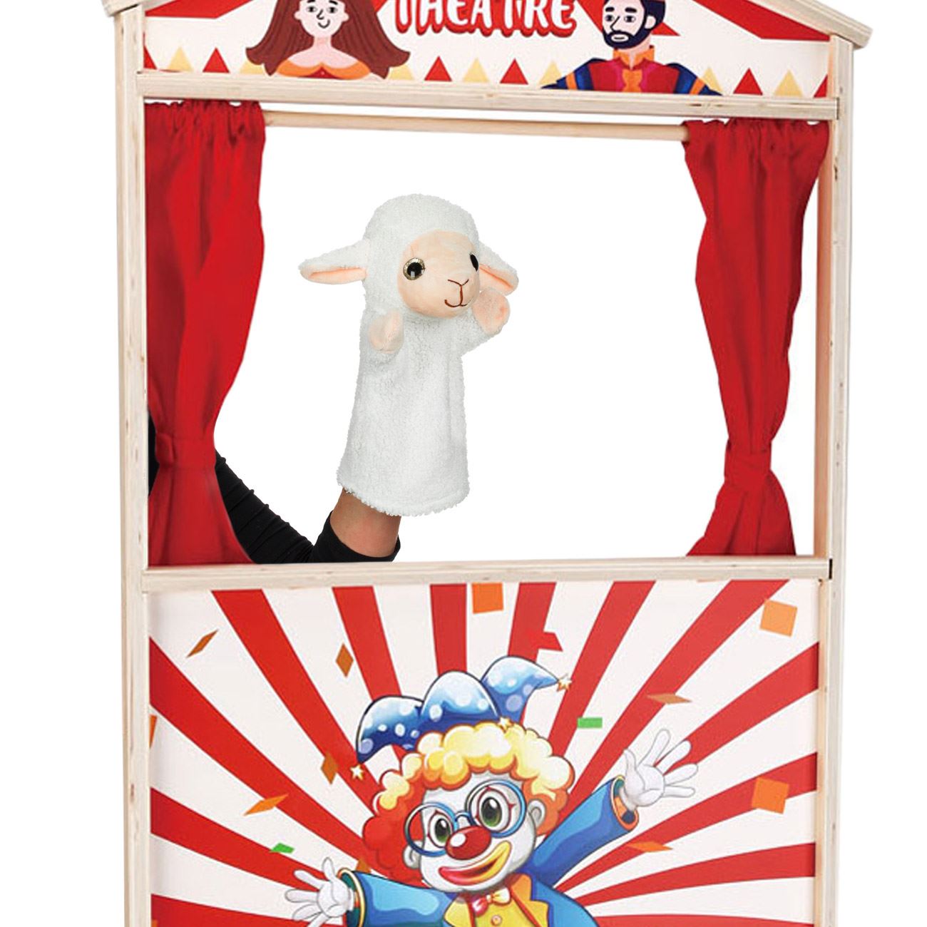 Figurina din Plus Oita Alba pentru Teatru de Papusi 28cm - poza 2