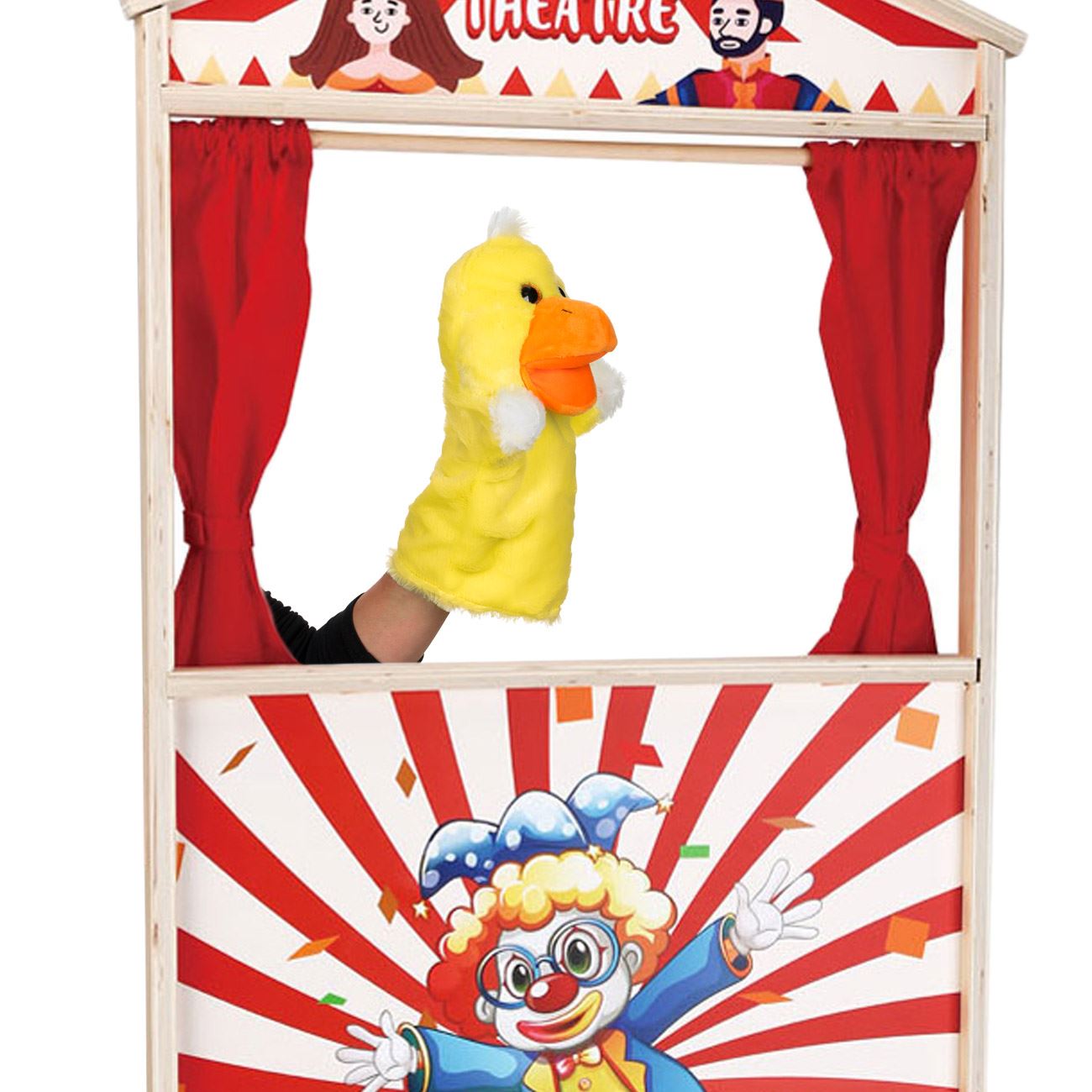 Figurina din Plus Ratusca Galbena pentru Teatru de Papusi 28cm - poza 2