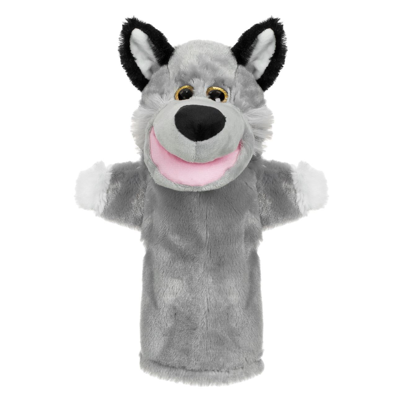 Figurina din Plus Lup Gri pentru Teatru de Papusi 28cm
