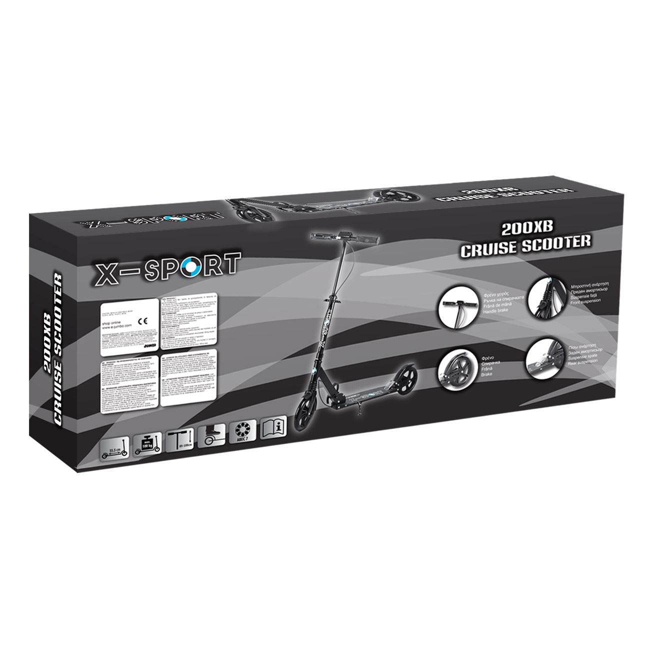 Trotineta din Aluminiu Neagra - poza 5