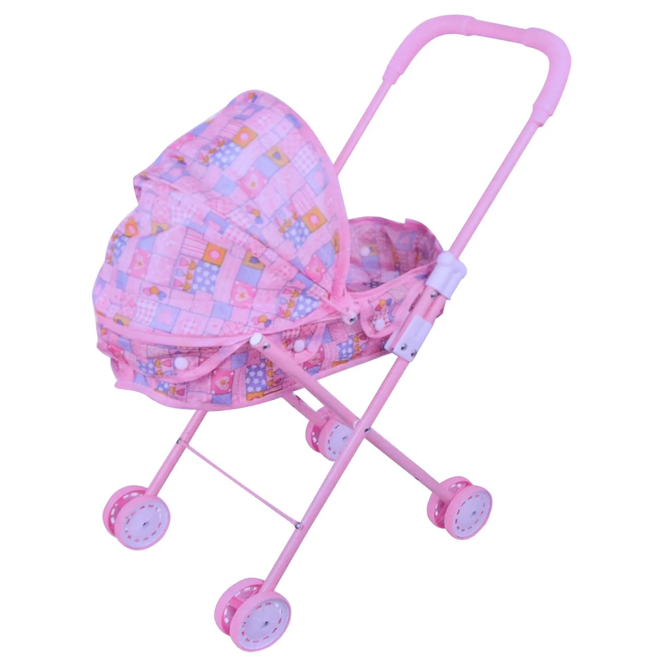 Carucior Roz pentru Papusa 53cm