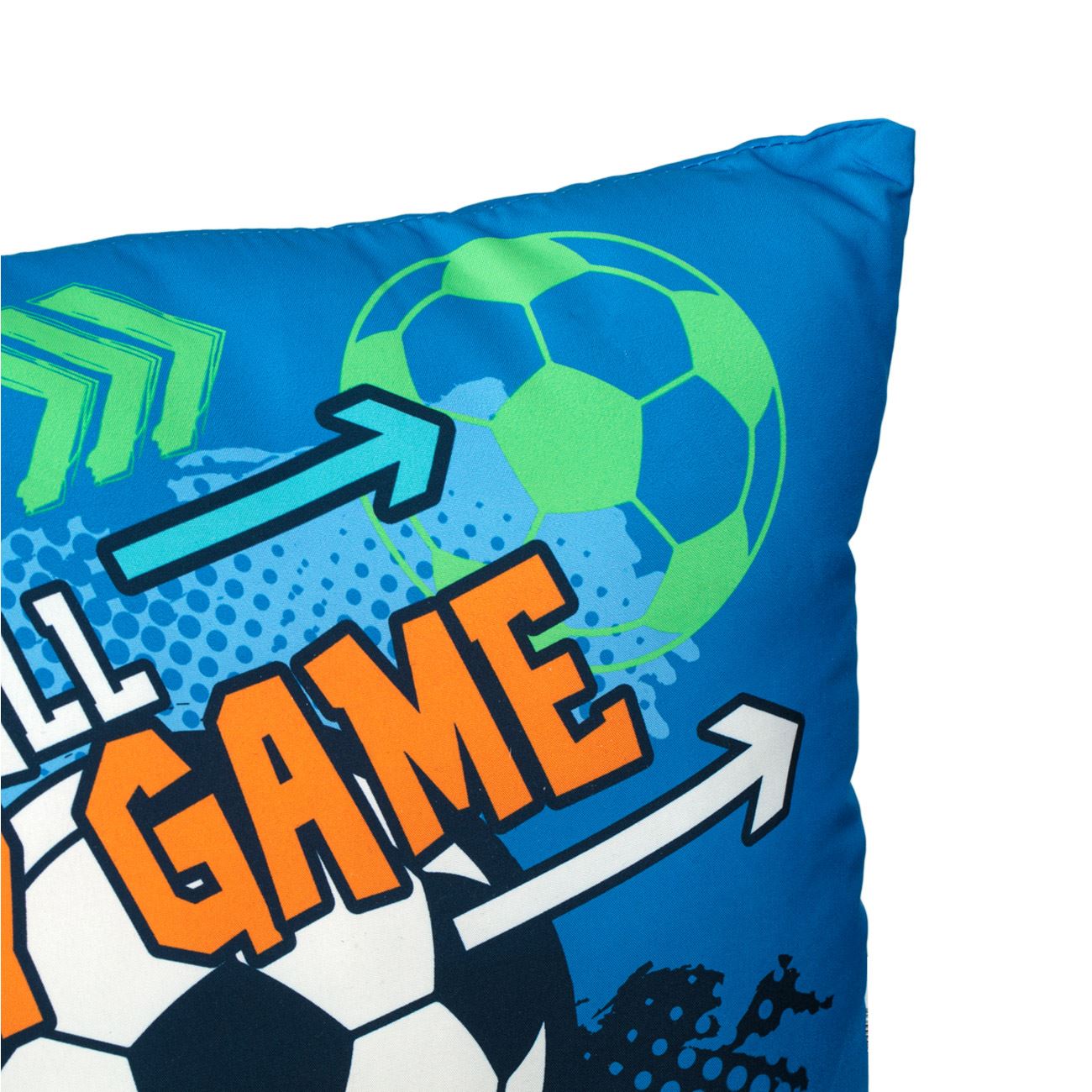 Perna Decorativa Albastra Footbal pentru Copii 50x30cm - poza 5