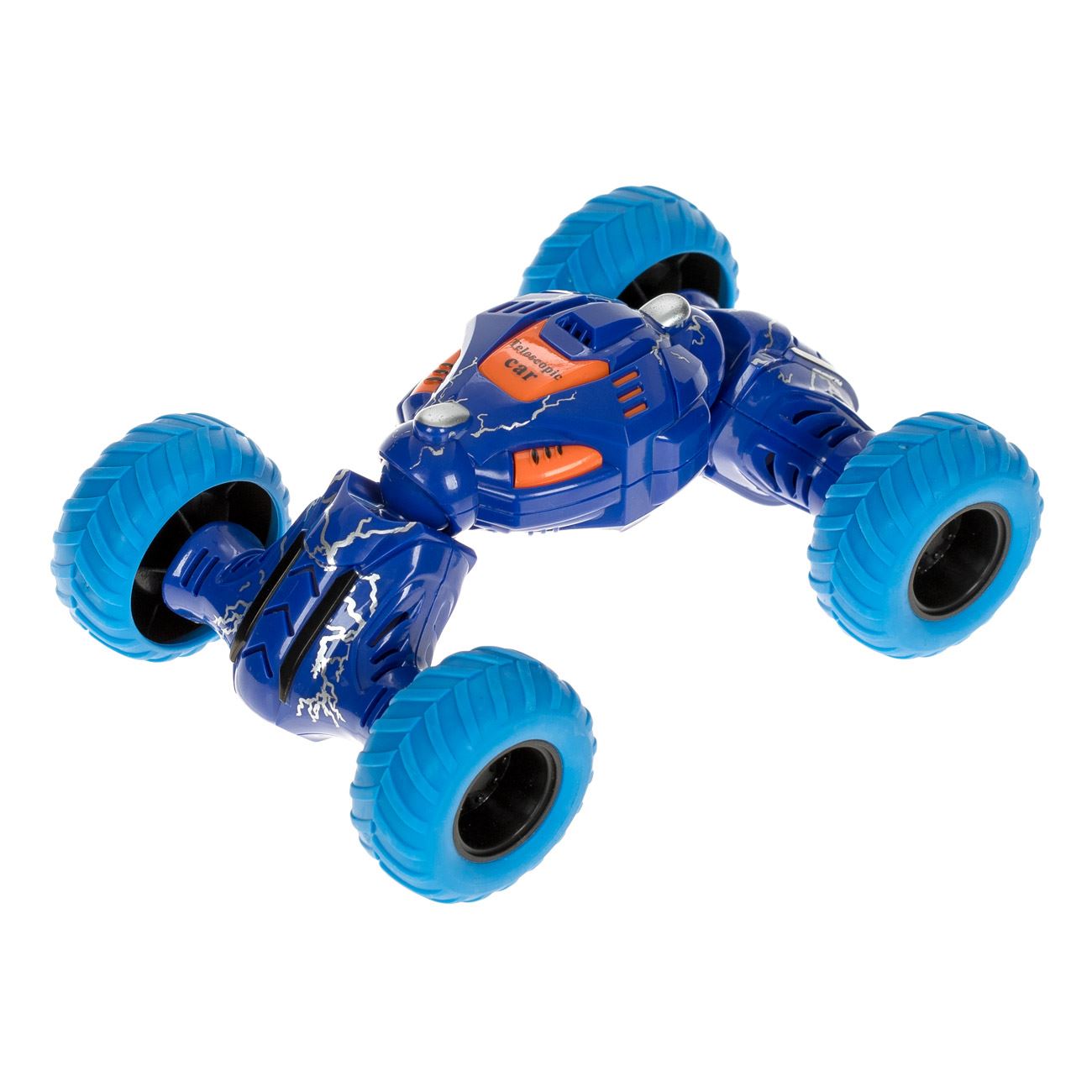 Masina Stunt Action Albastru (Face Acrobatii) 14.5cm