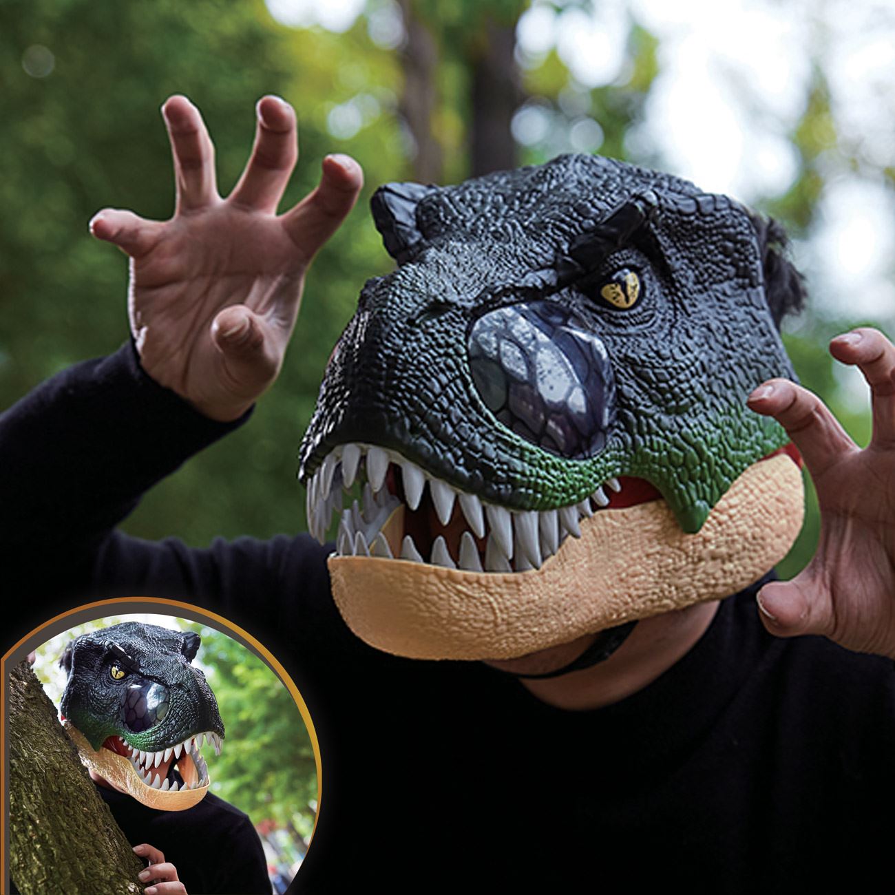 Masca Dinozaur T-REX cu Sunet & Lumina - poza 2
