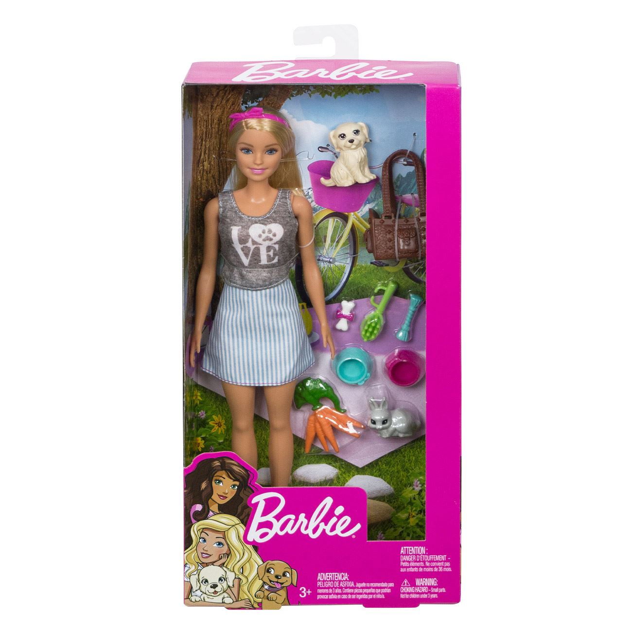 Barbie Papusa cu Animal - Mattel - poza 2