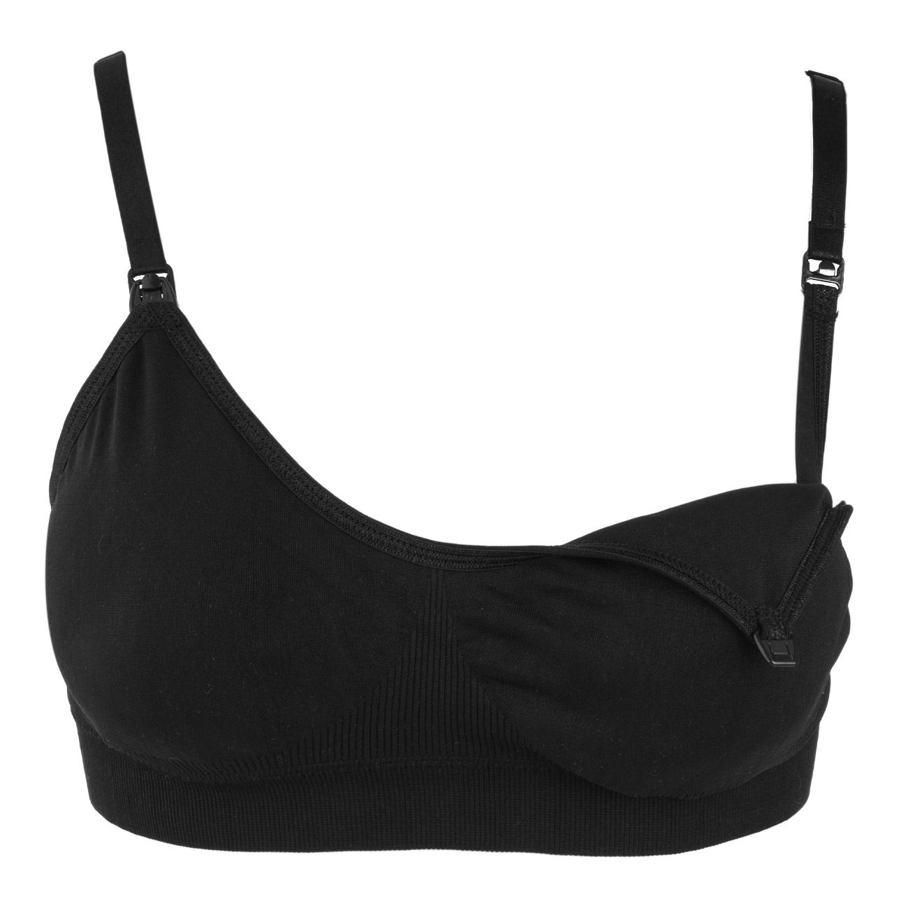 Sutien Negru Ribbed Maternitate & Alaptare - poza 2