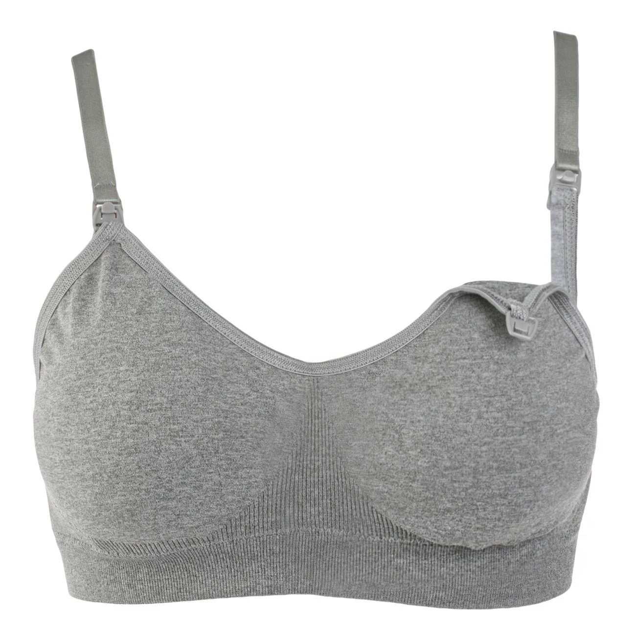 Sutien Seamless Gri de Maternitate & Alaptare - poza 2