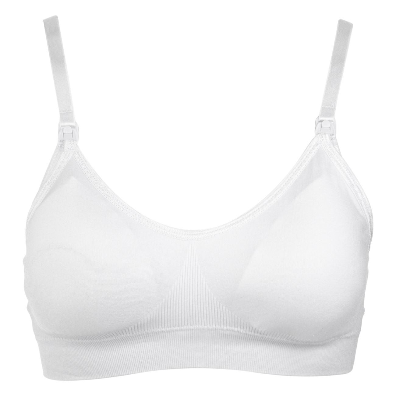 Sutien Seamless Alb de Maternitate & Alaptare