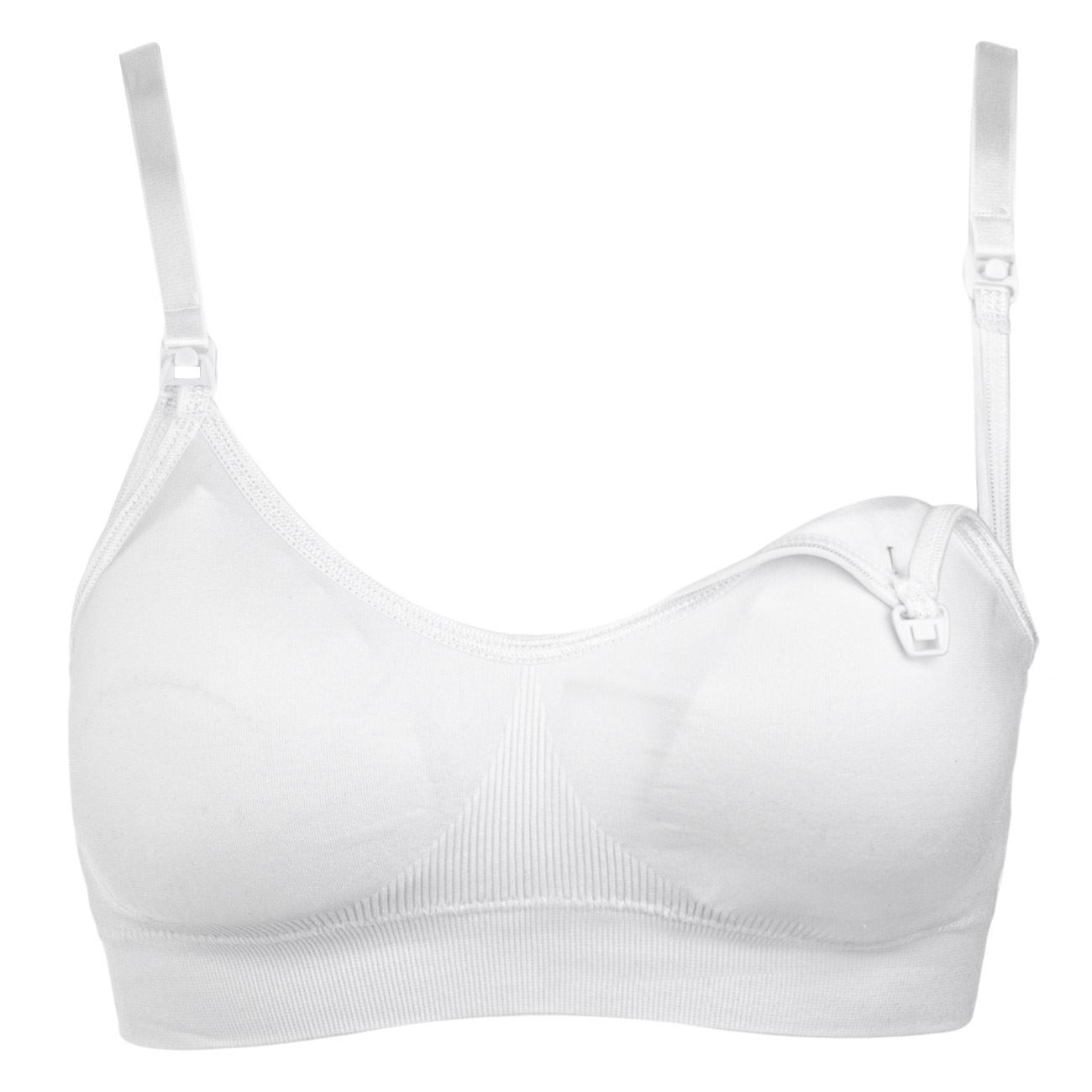 Sutien Seamless Alb de Maternitate & Alaptare - poza 2