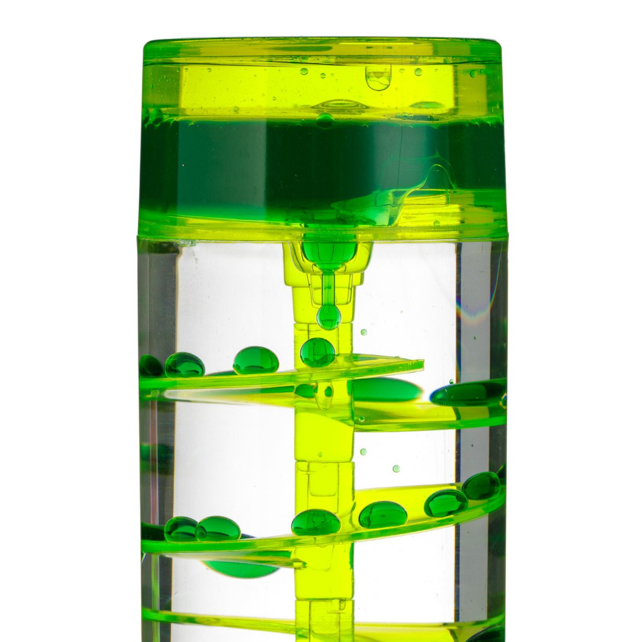Clepsidra din Plastic Cilindrica cu Lichid Colorat Ø5x15cm - poza 5