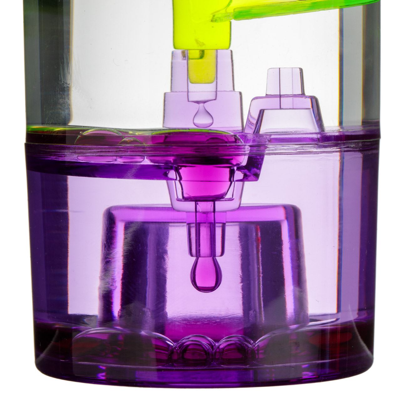 Clepsidra din Plastic Cilindrica cu Lichid Colorat Ø5x15cm - poza 6
