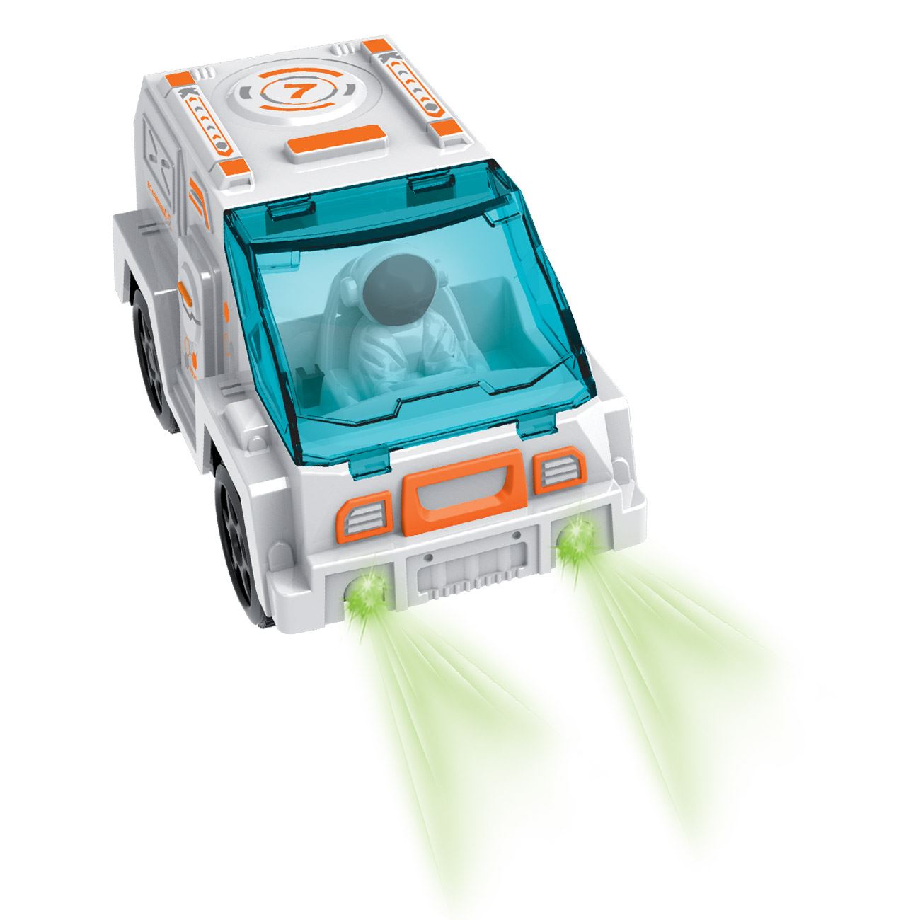 Pista de Curse Spatiala cu Astronaut Camion & Lumina - 109 piese - poza 3