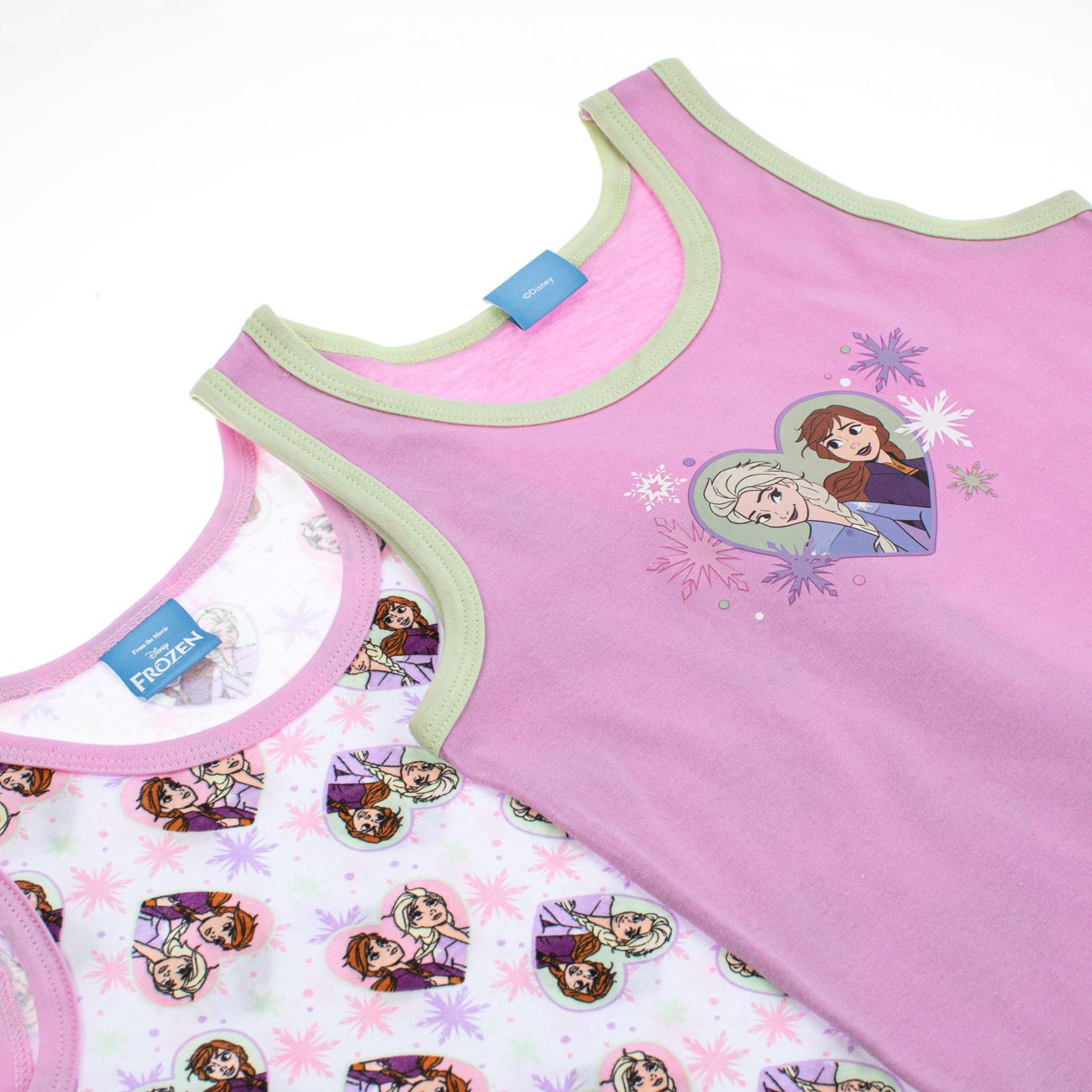 Set Maiouri din Bumbac Alb Lila Frozen-Anna pentru Copii - 2buc - poza 2