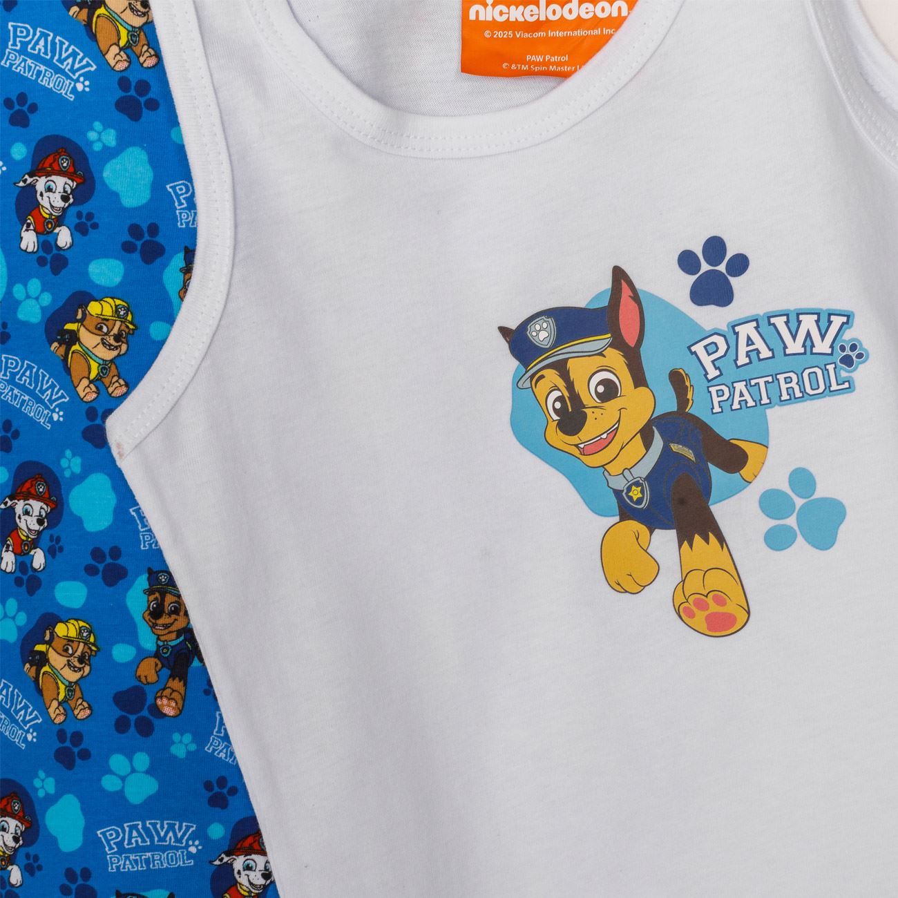 Set Maiouri Alb Bleu Paw Patrol pentru Copii - 2buc - poza 2