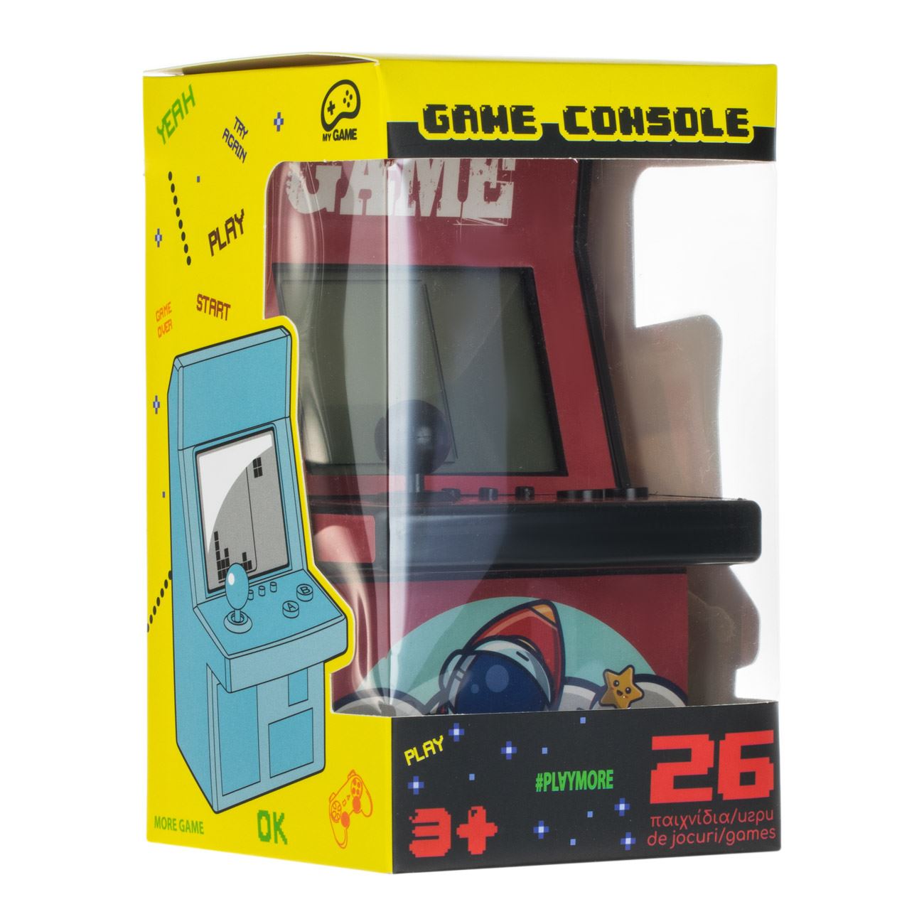Consola Gaming Spatiu cu 26 de Jocuri 8.5x8.5x15cm - poza 3