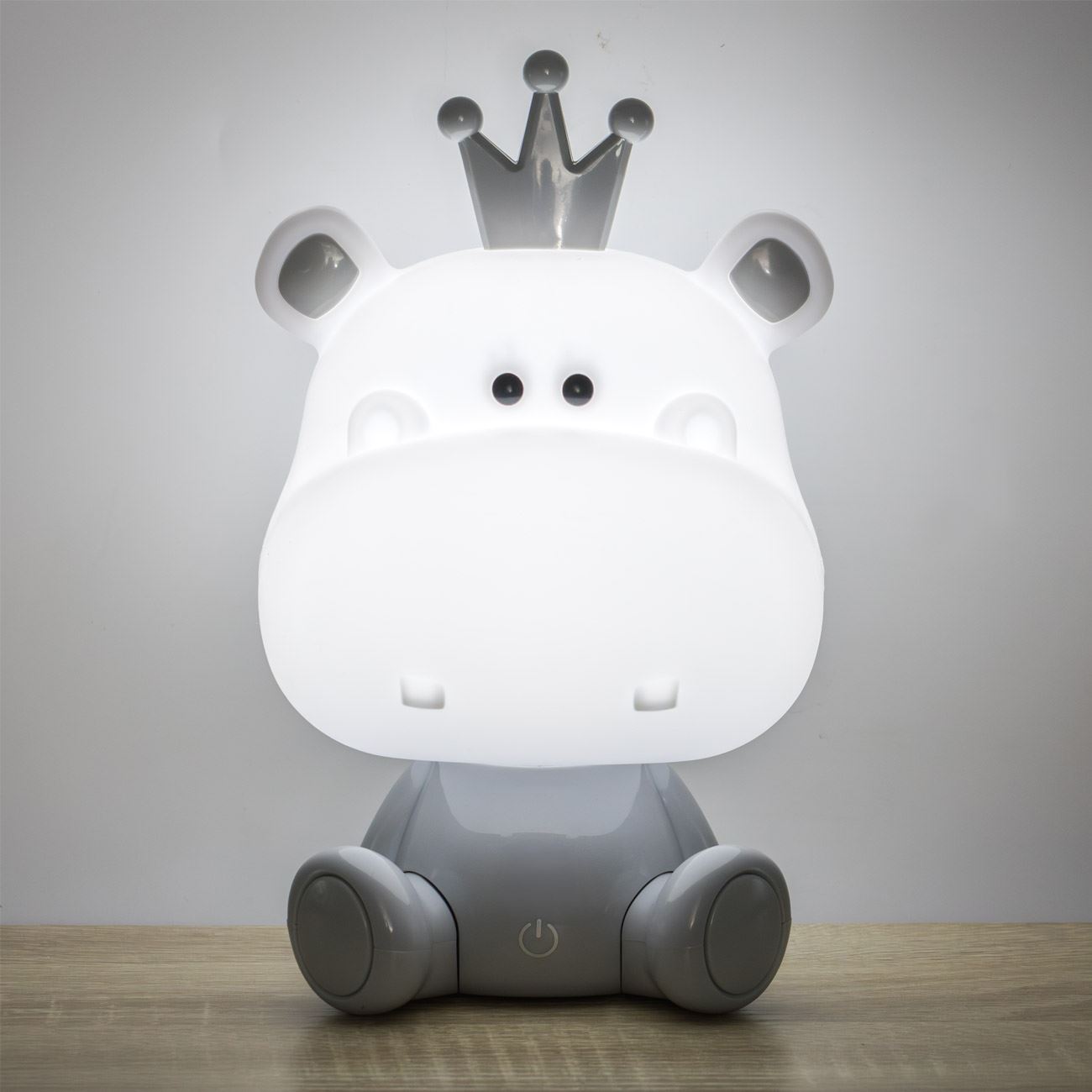 Lampa de Veghe Hipopotam cu 3 Nivele de Lumina & Cablu USB