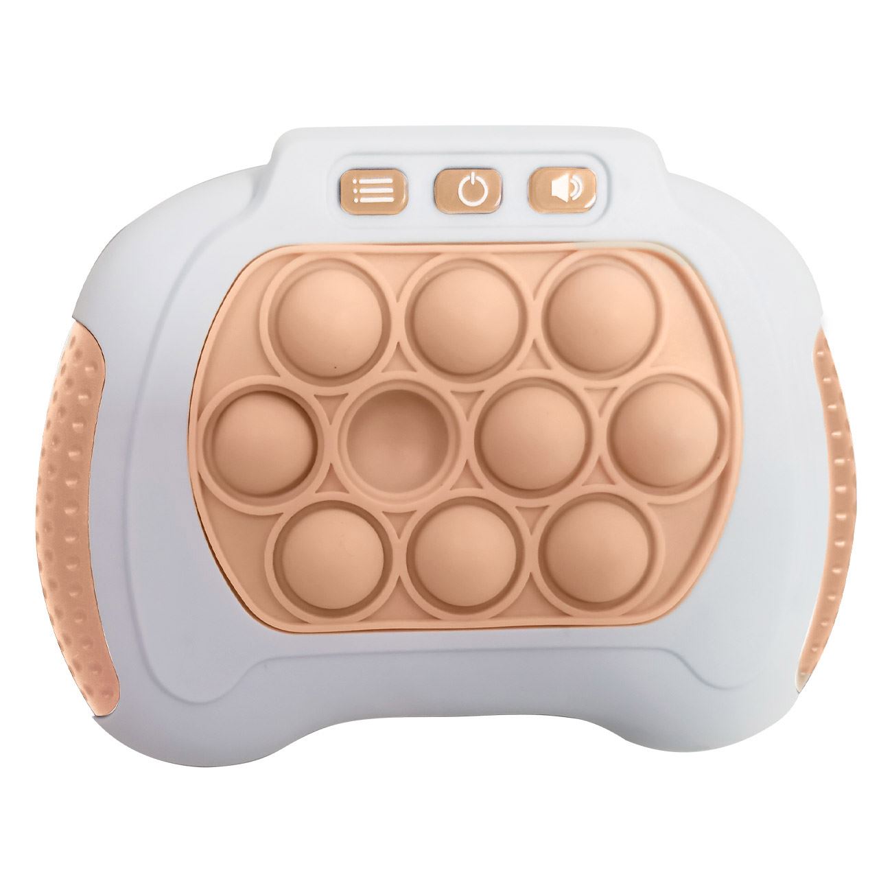 Jucarie Electronica Pop It cu Sunet Alba Bej - poza 2