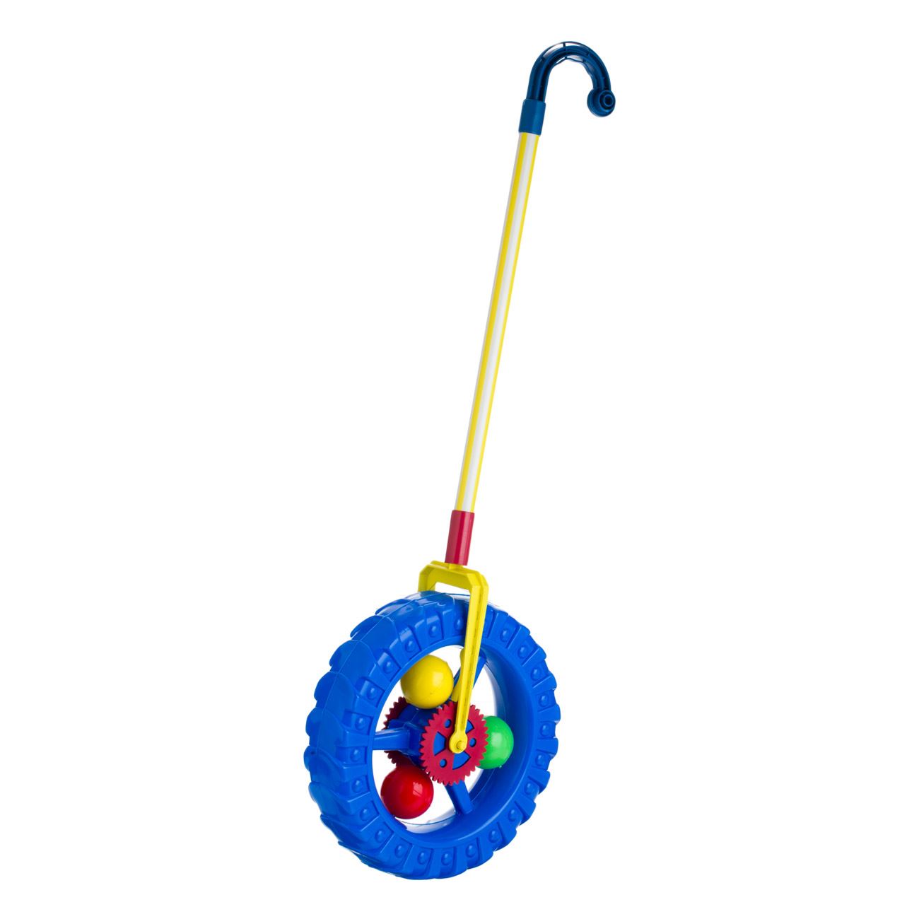 Roata de Impins din Plastic cu Maner Ø24x74cm