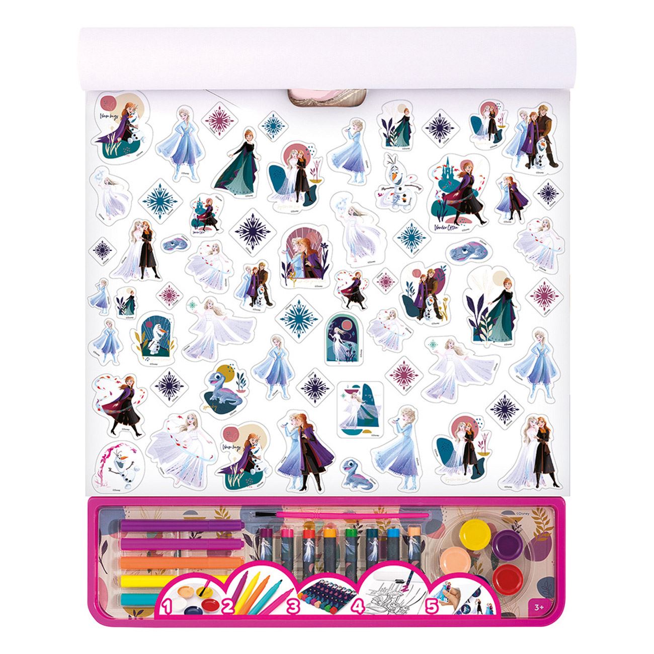 Set de Colorat Giga Frozen 5 in 1 - AS - poza 3