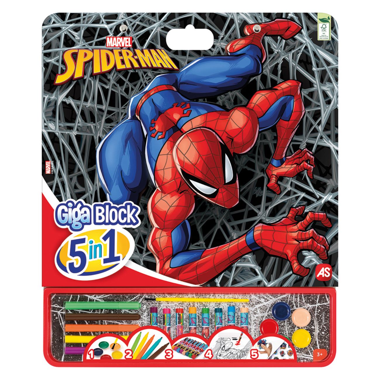 Giga Block Set de Colorat Spiderman 5 in 1 - AS