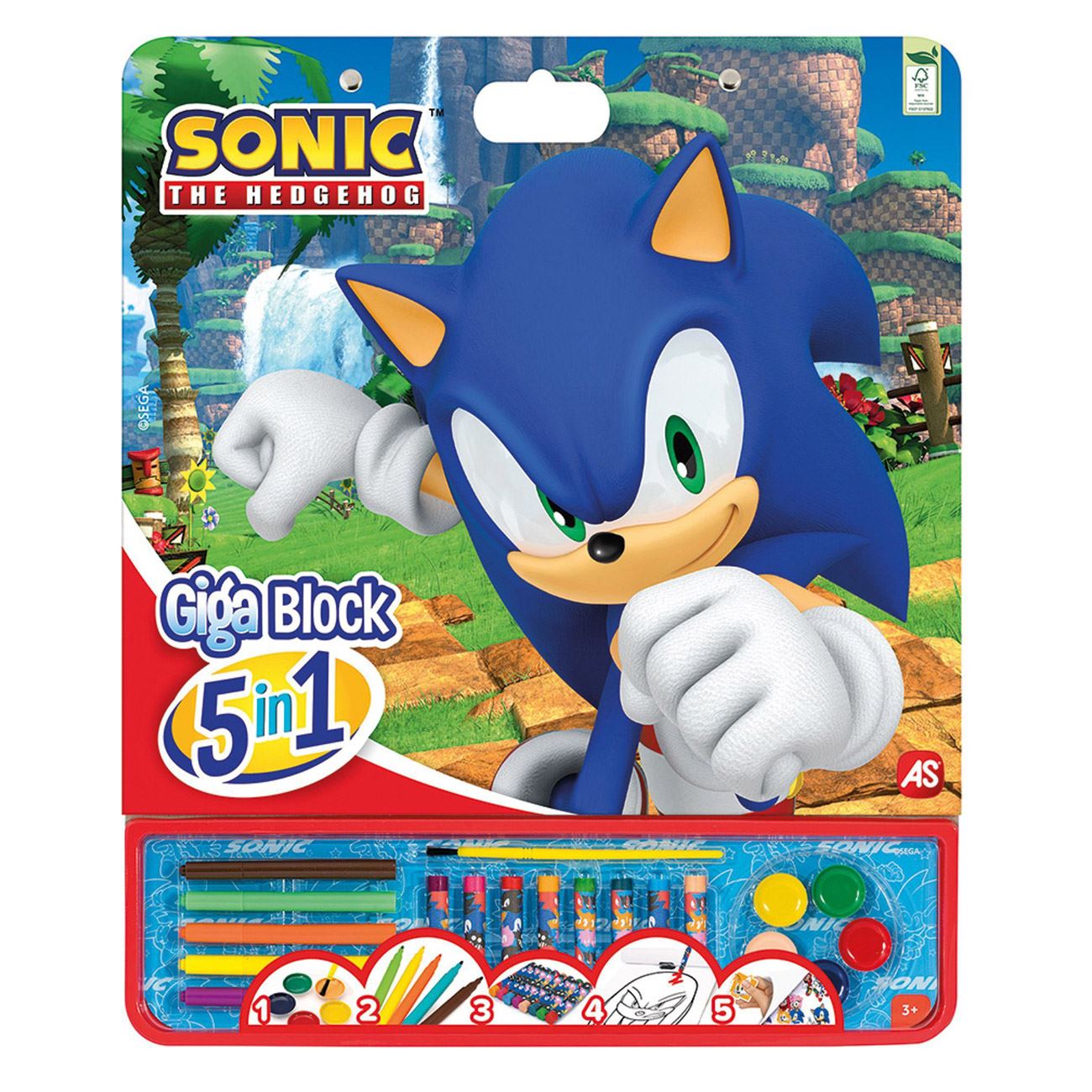 Giga Block Set de Colorat Sonic 5in1 - AS