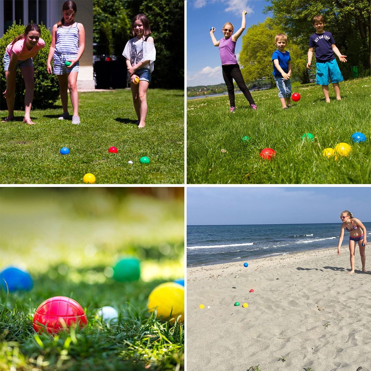 Joc Petanque cu 8 Bile Colorate 7cm - poza 2