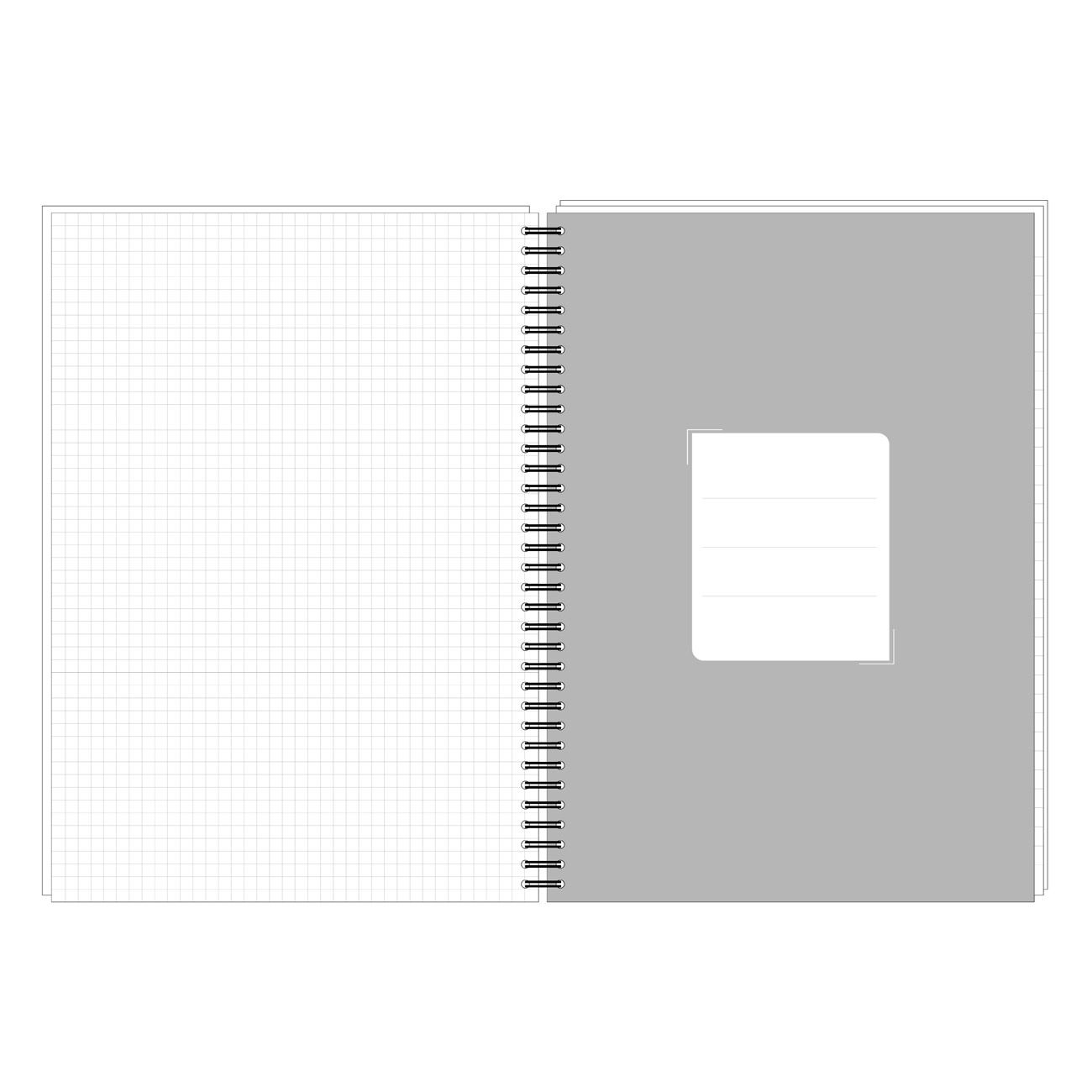 Caiet A4 Matematica Coperta Neagra Pantera cu Spirala & 4 Subiecte - 128F - poza 2