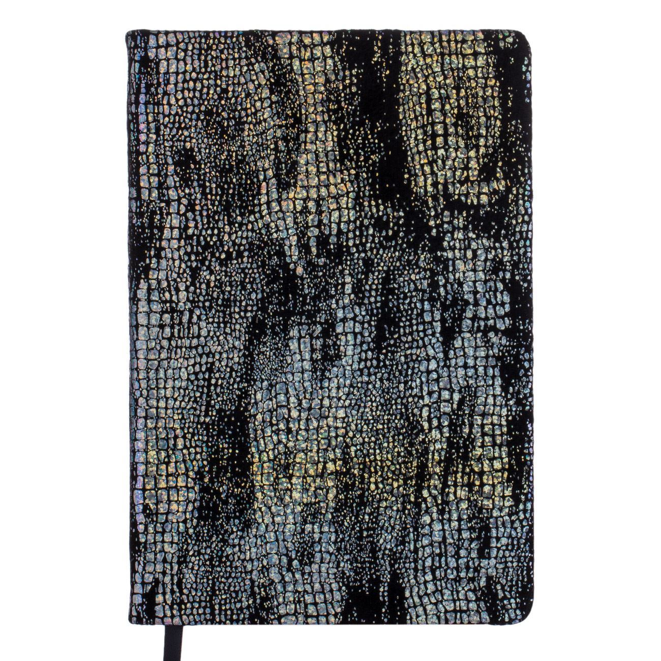 Carnetel Notite A5 Negru Argintiu Folie Croco PU - 80F