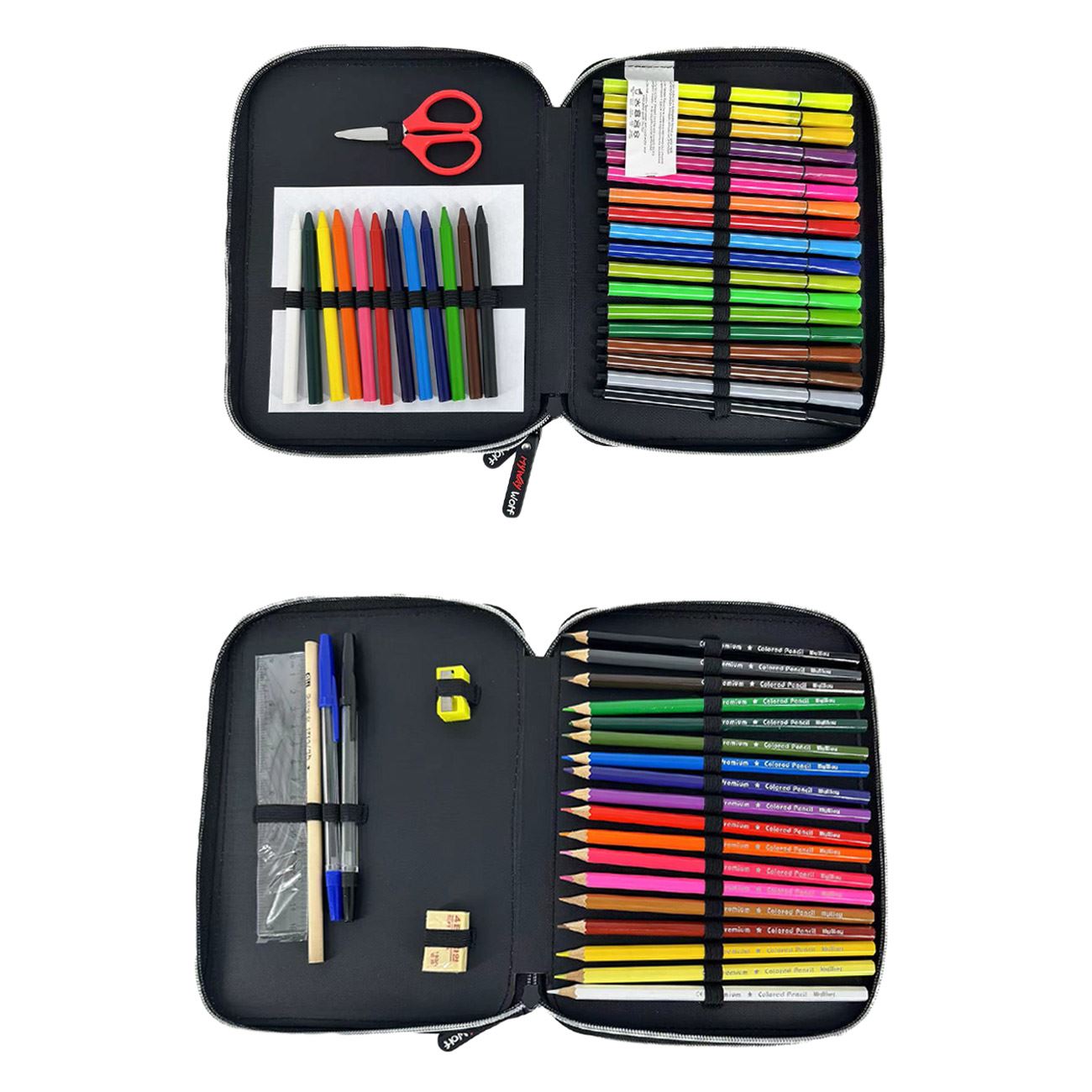 Penar Echipat Duplu Negru Rosu Lup 18x5x23cm - My Way - poza 2