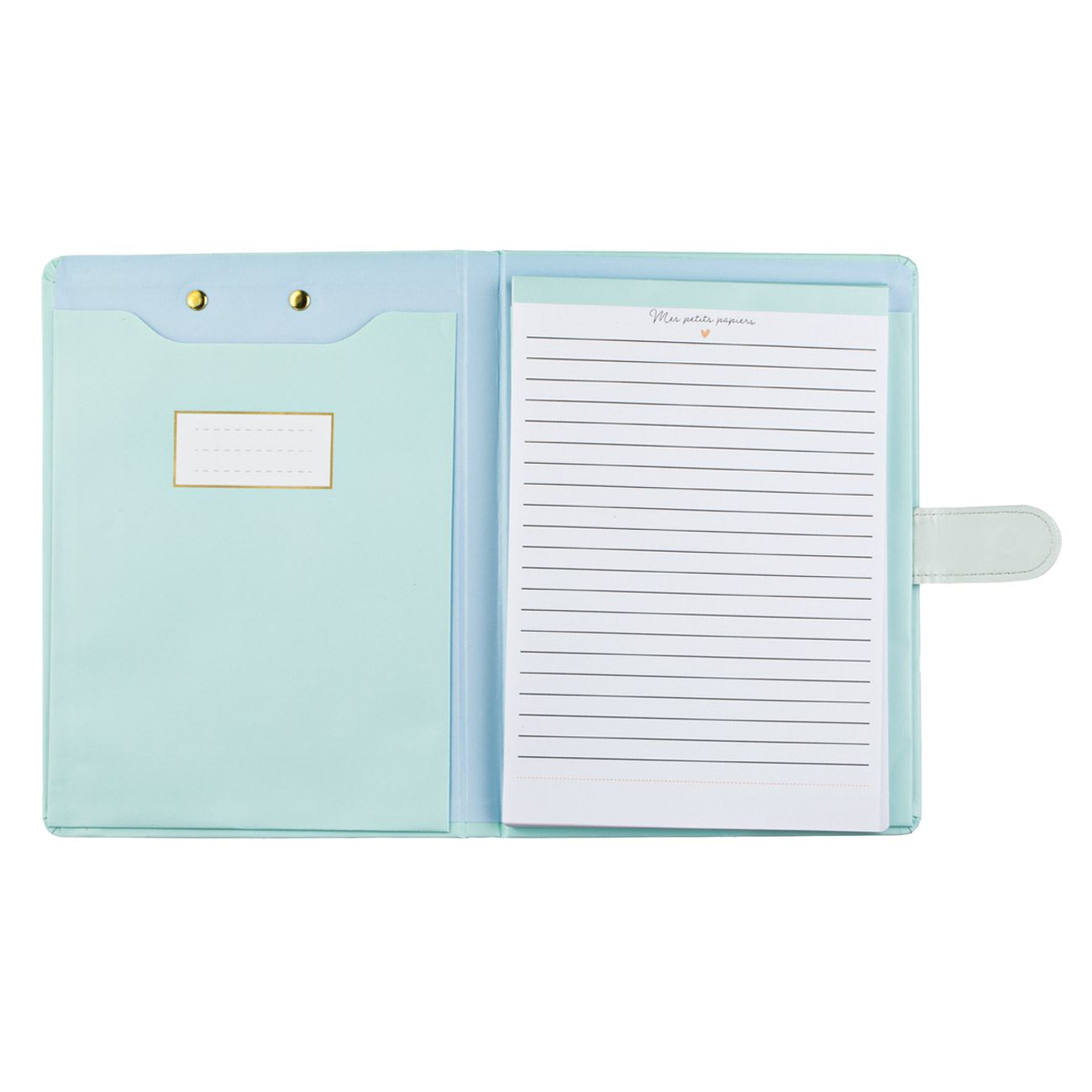 Carnetel Notite A5 Verde Menta cu Clips & Inchidere Magnetica "Be Proud" - 60F - poza 2