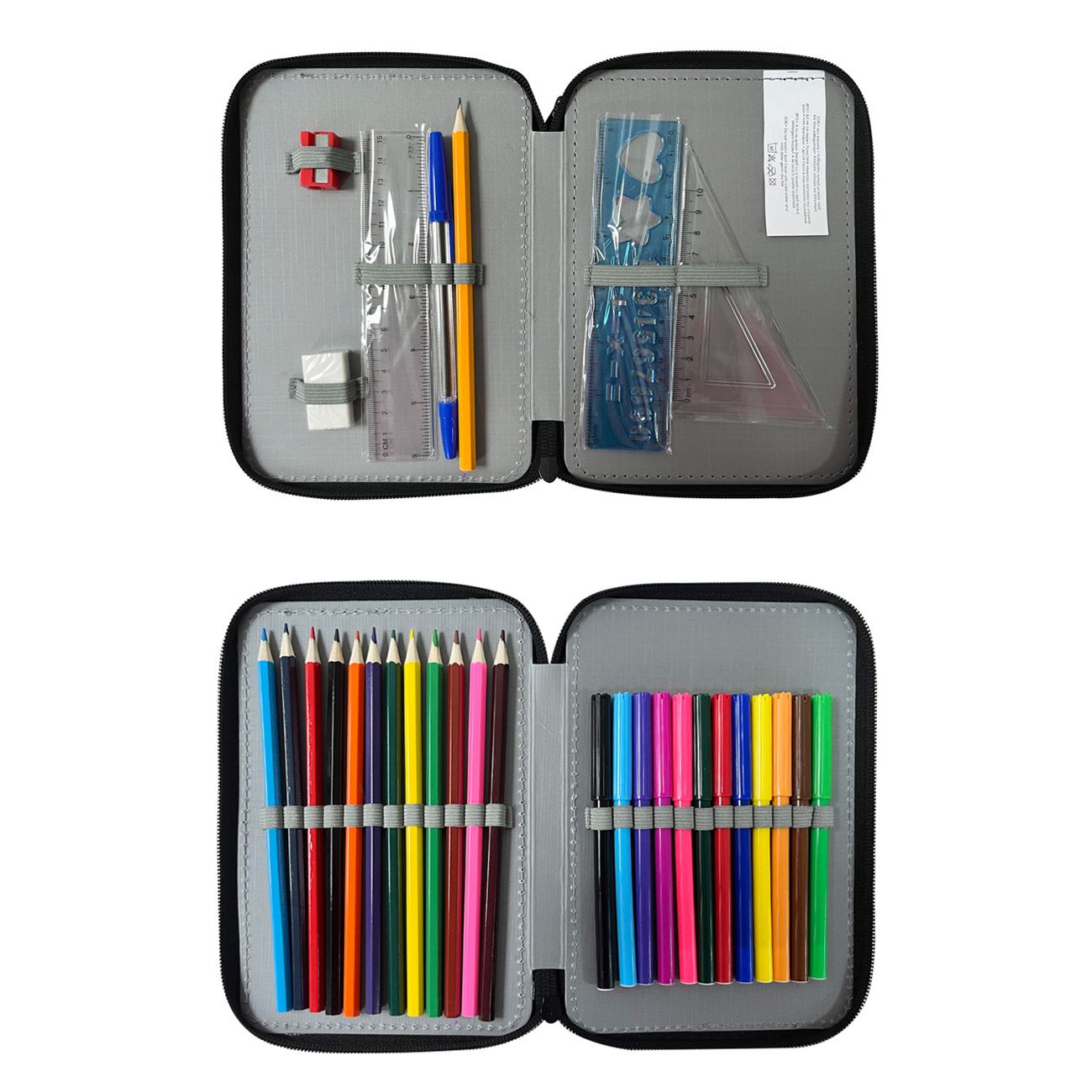 Penar Echipat Dublu Negru Gri Portocaliu Masina de Curse 14x4x20cm - poza 2