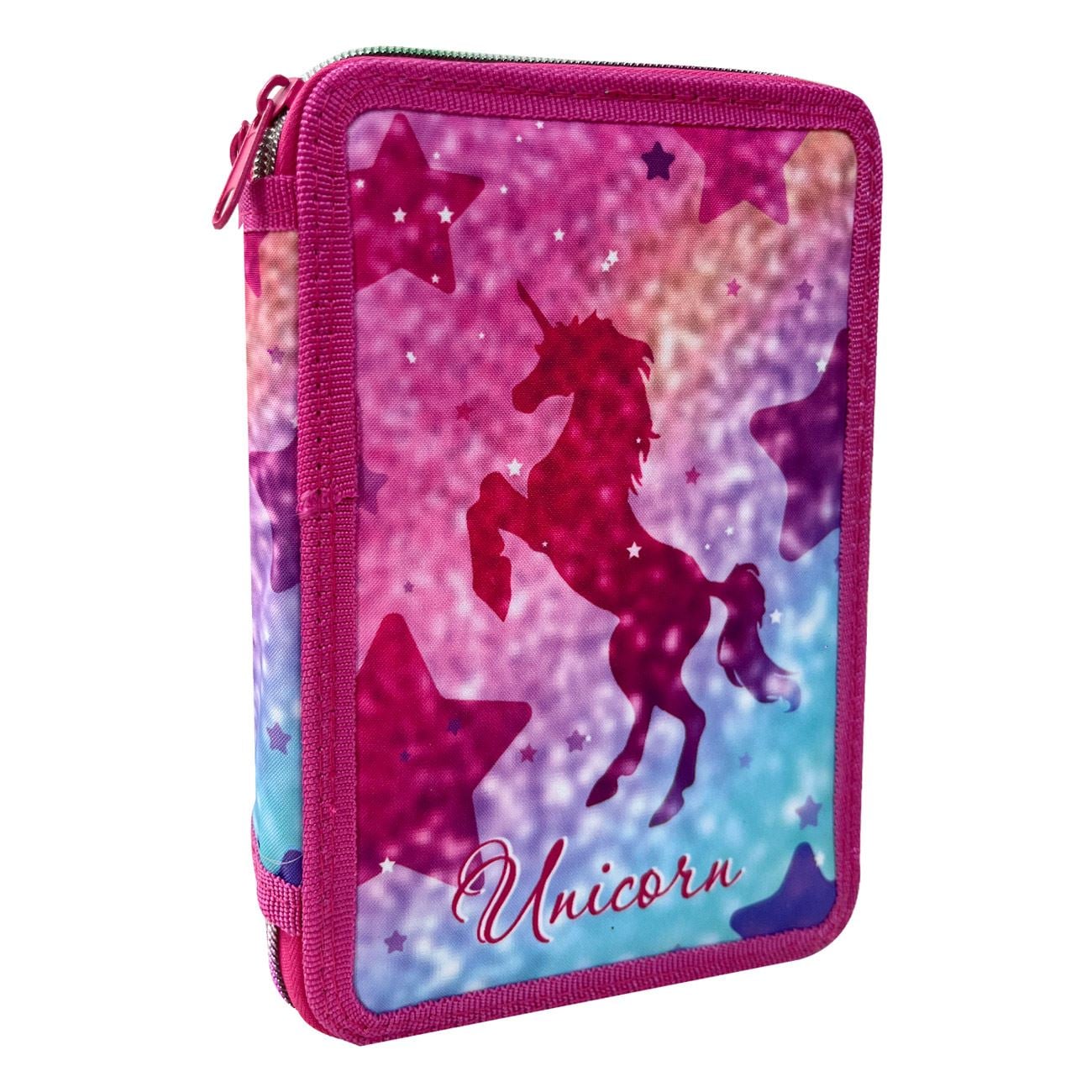 Penar Echipat Dublu Roz Unicorn 14x4x20cm