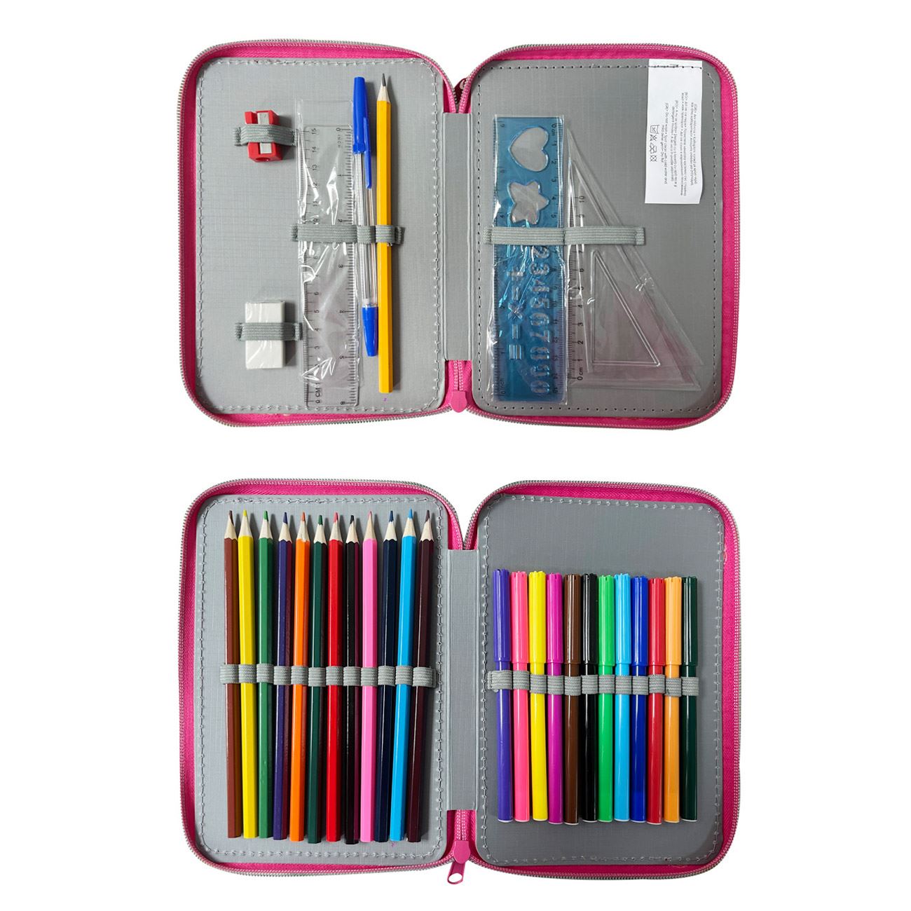 Penar Echipat Dublu Roz Unicorn 14x4x20cm - poza 2