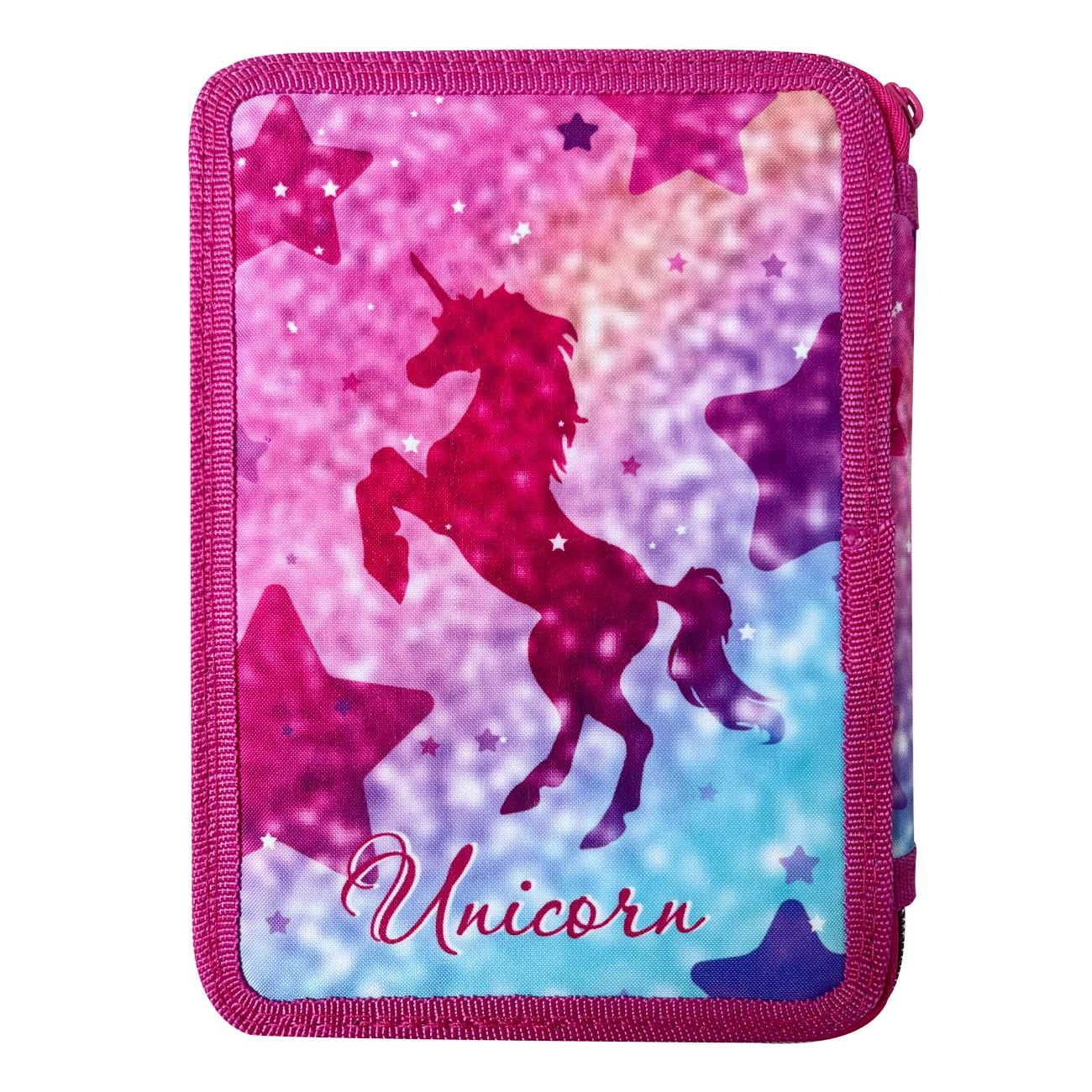 Penar Echipat Dublu Roz Unicorn 14x4x20cm - poza 3
