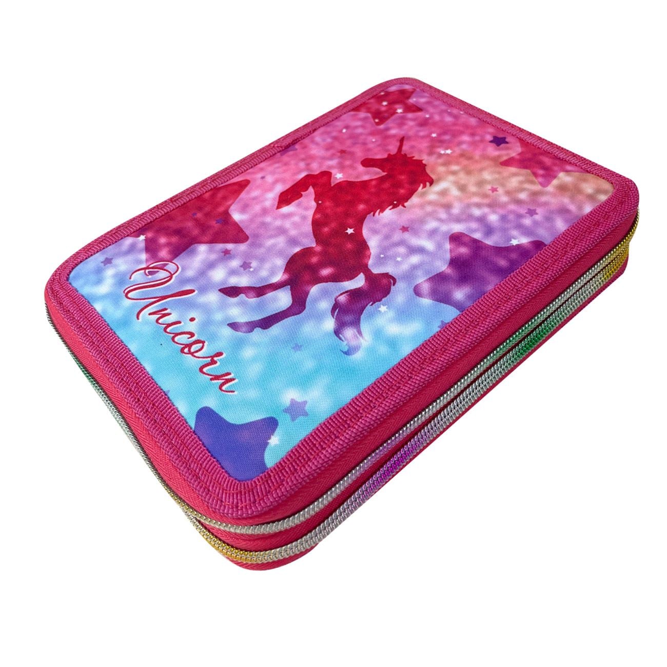 Penar Echipat Dublu Roz Unicorn 14x4x20cm - poza 4