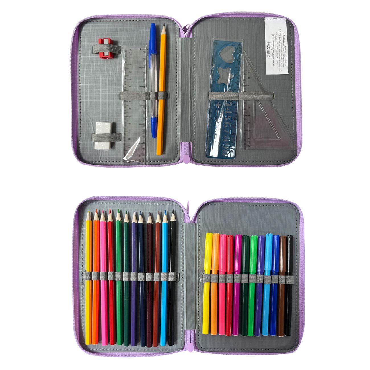 Penar Echipat Dublu Mov cu Fluturi Bleu14x4x20cm - poza 2