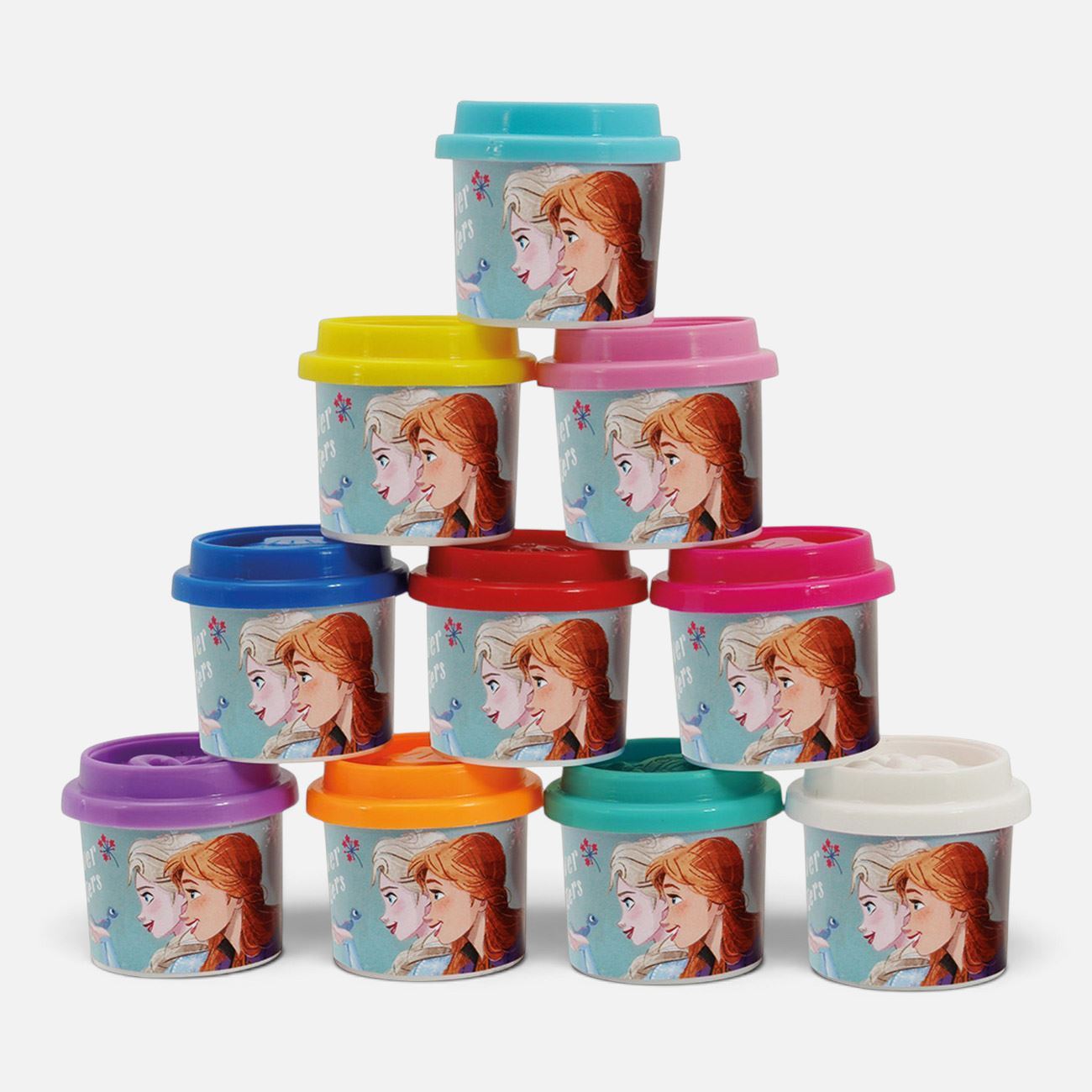DOH Plastilina Disney Frozen Punga cu 10 Recipiente & Capace cu Forma 280g - AS - poza 2
