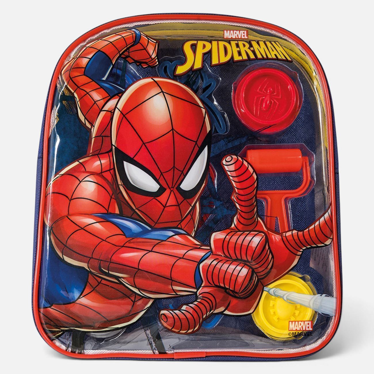 DOH Plastilina Disney Spiderman Geanta cu 4 Recipiente & 5 Accesorii 200g - AS - poza 2