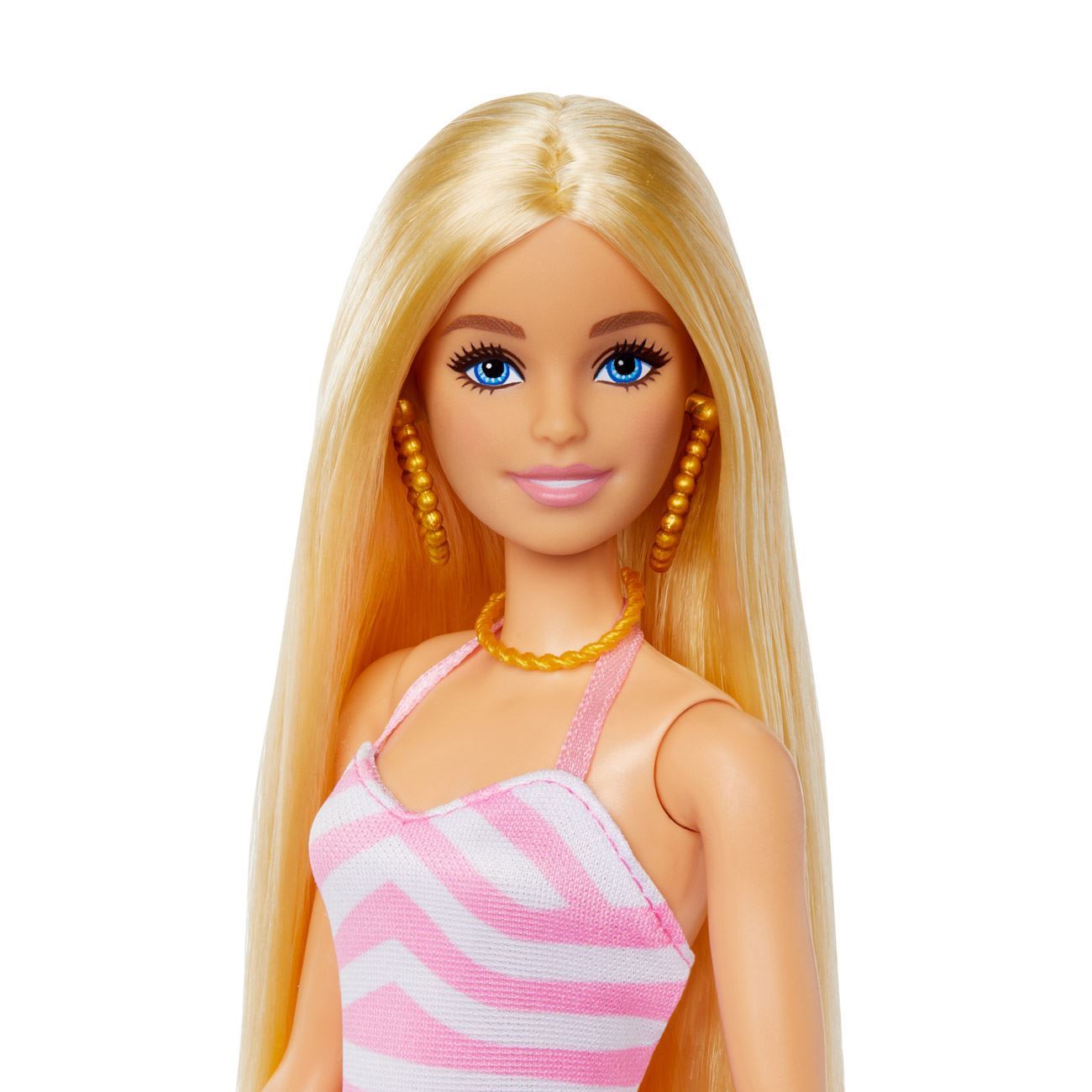 Papusa Barbie Beach Glam in Costum de Baie & Accesorii - Mattel - poza 4