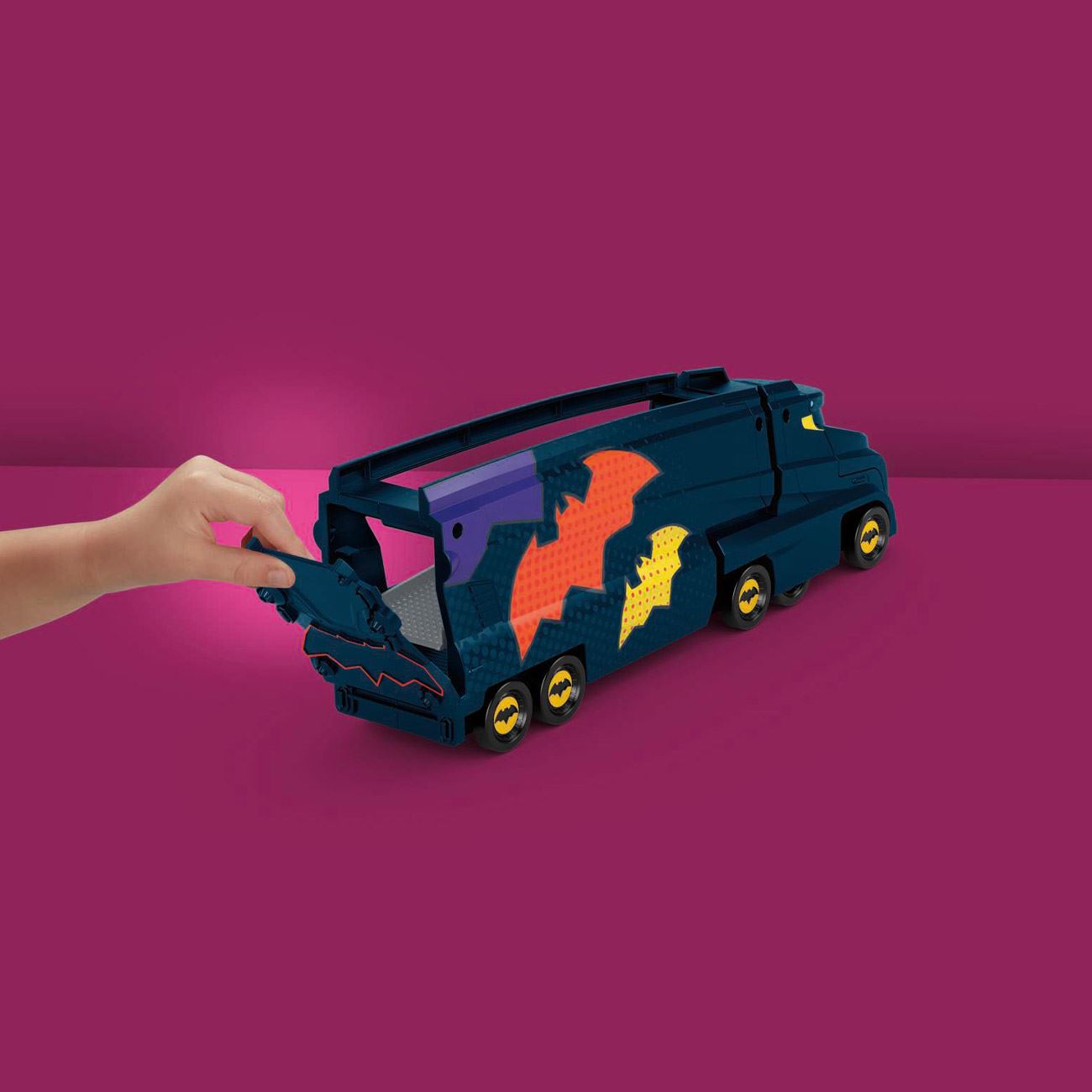 Batwheels Camion cu Vehicul - Mattel - poza 4