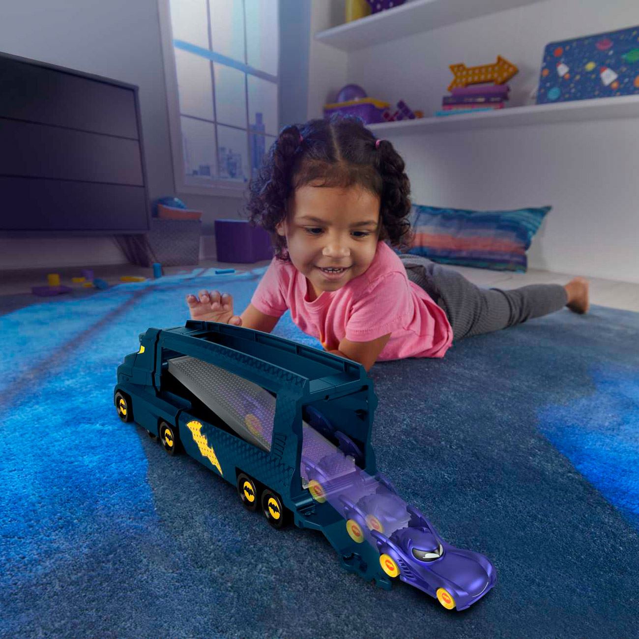 Batwheels Camion cu Vehicul - Mattel - poza 5
