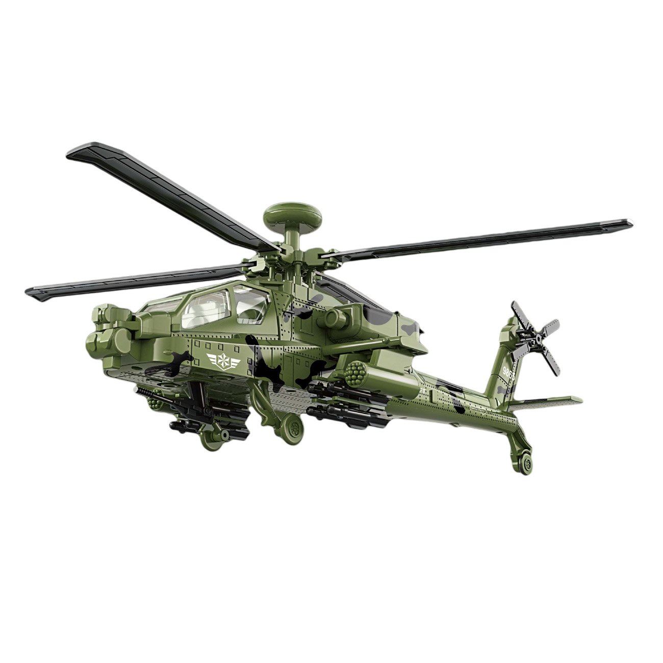 Elicopter Militare Apache cu Sunet & Lumina