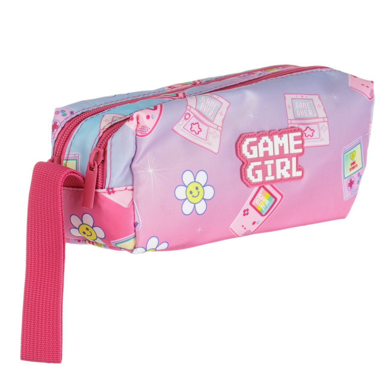 Penar Tub Dublu Neechipat Roz "Game Girl" 21x8x8cm