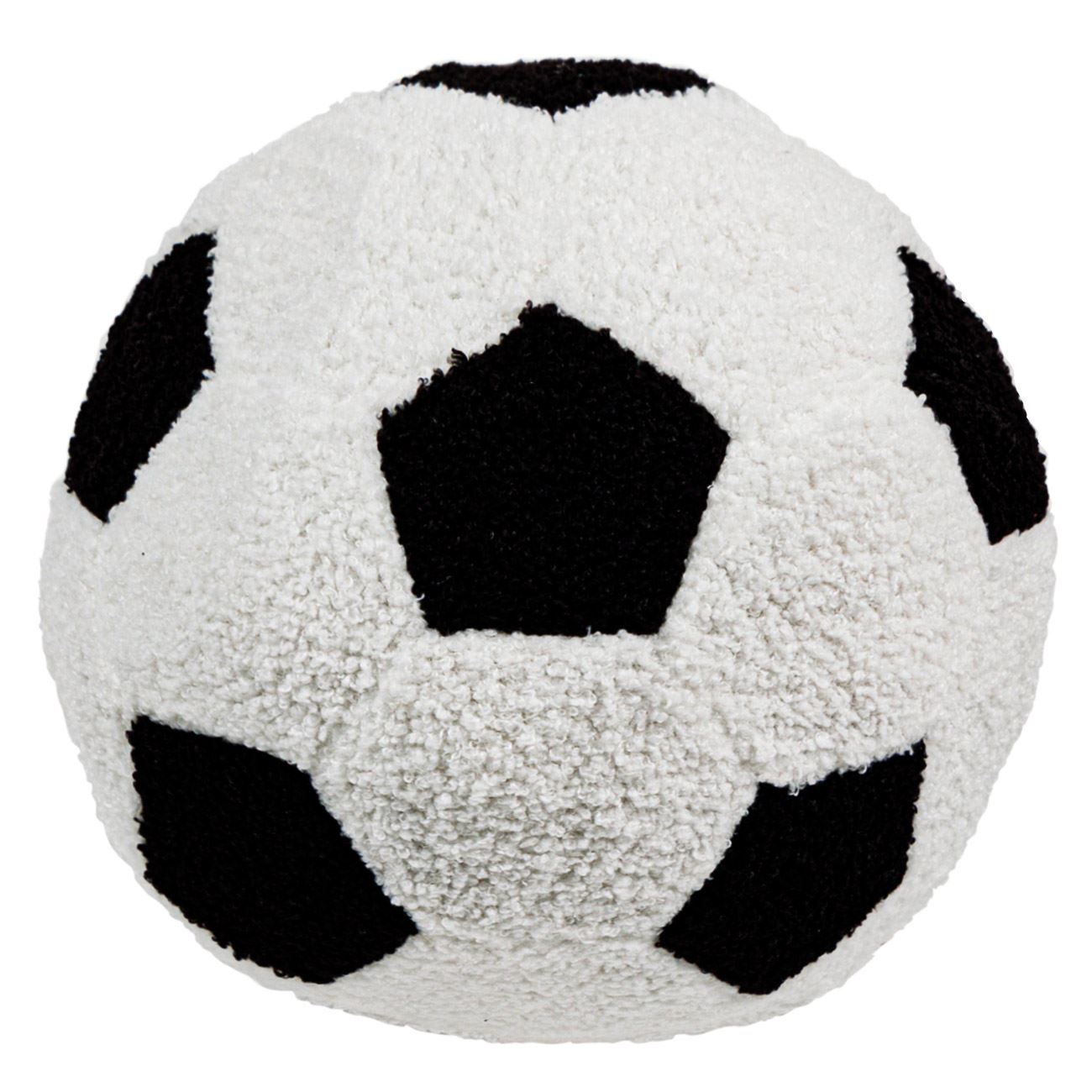 Perna Decorativa Minge de Fotbal Alb Neagra Ø28cm