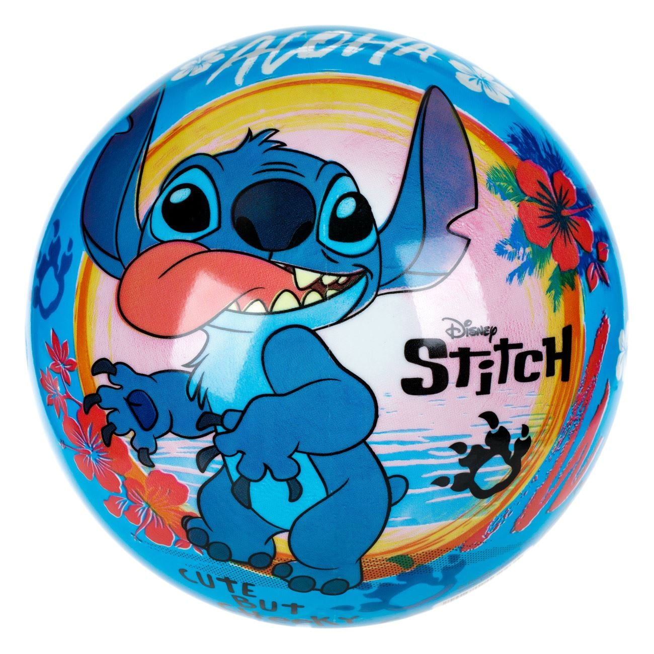 Minge de Plaja din Plastic Colorat Stitch 23cm - poza 2