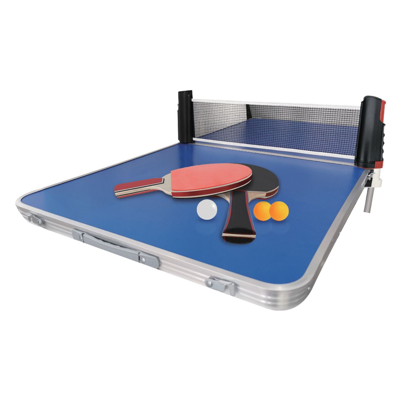 Set Ping Pong cu Fileu Pliabil pentru 2 Jucatori Live Up - 6 piese - poza 3