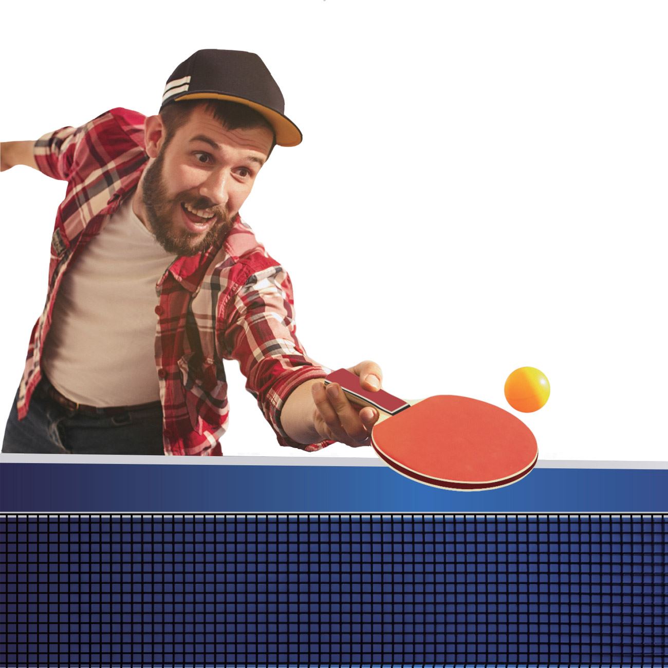 Set Ping Pong cu Fileu Pliabil pentru 2 Jucatori Live Up - 6 piese - poza 4