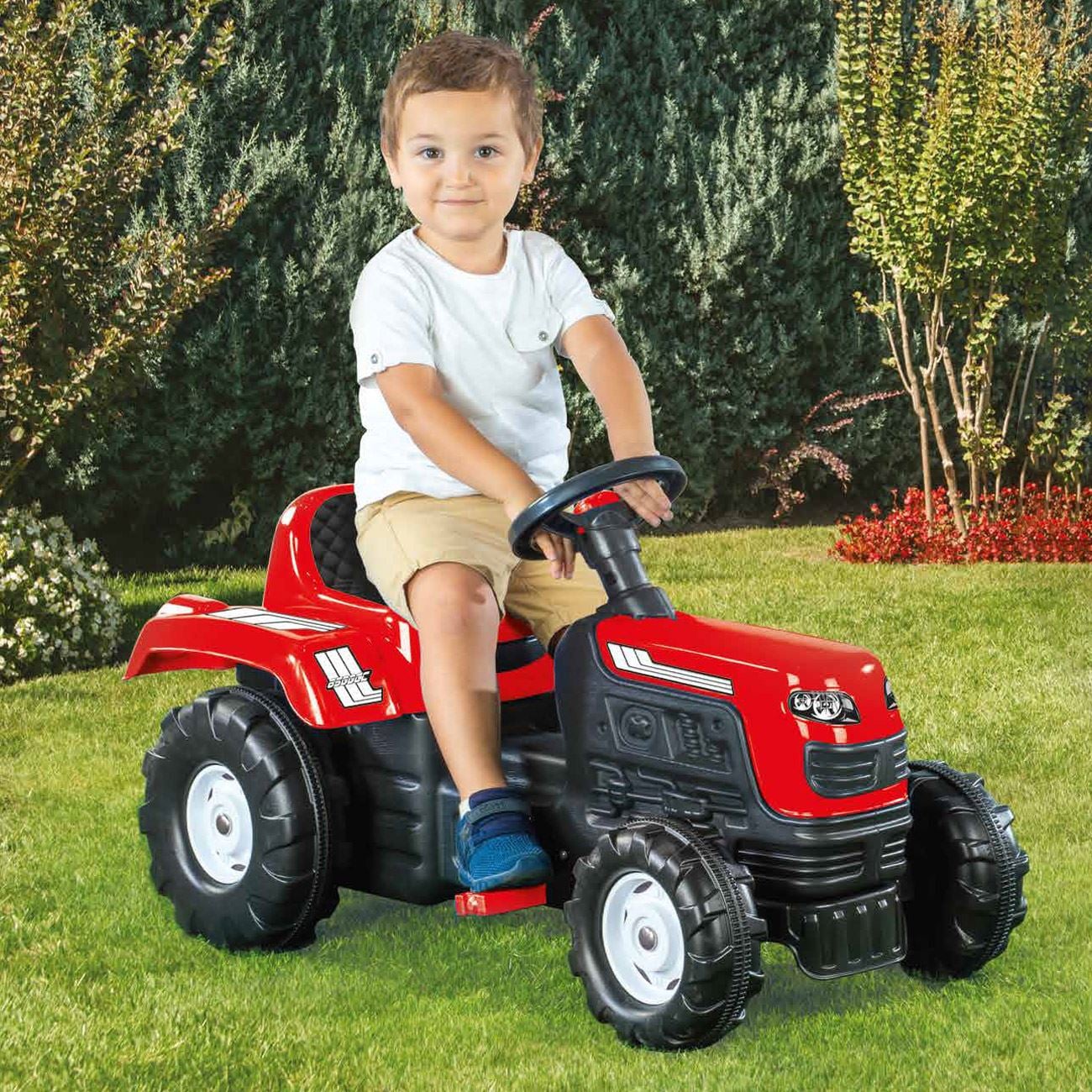 Tractor Rosu cu Pedale 81.5x45x52cm - poza 2