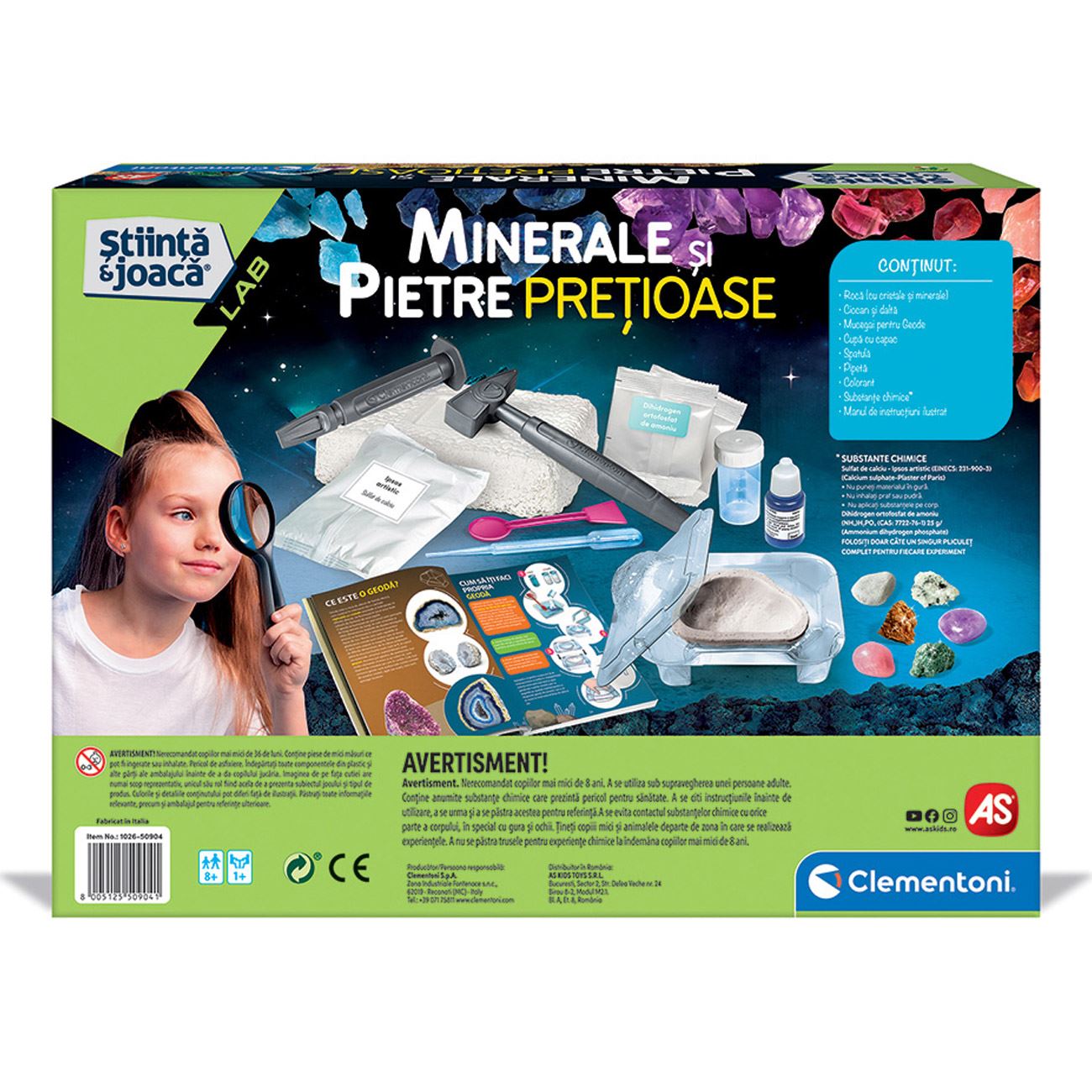 Stiinta & Joaca Laborator Educational Minerals And Geods - Clementoni - poza 6