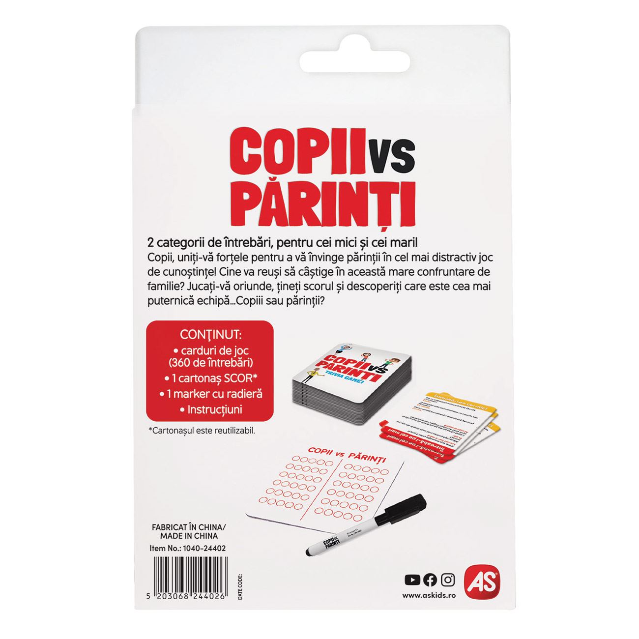 Joc de Societate ”Copii vs Parinti” - AS - poza 4